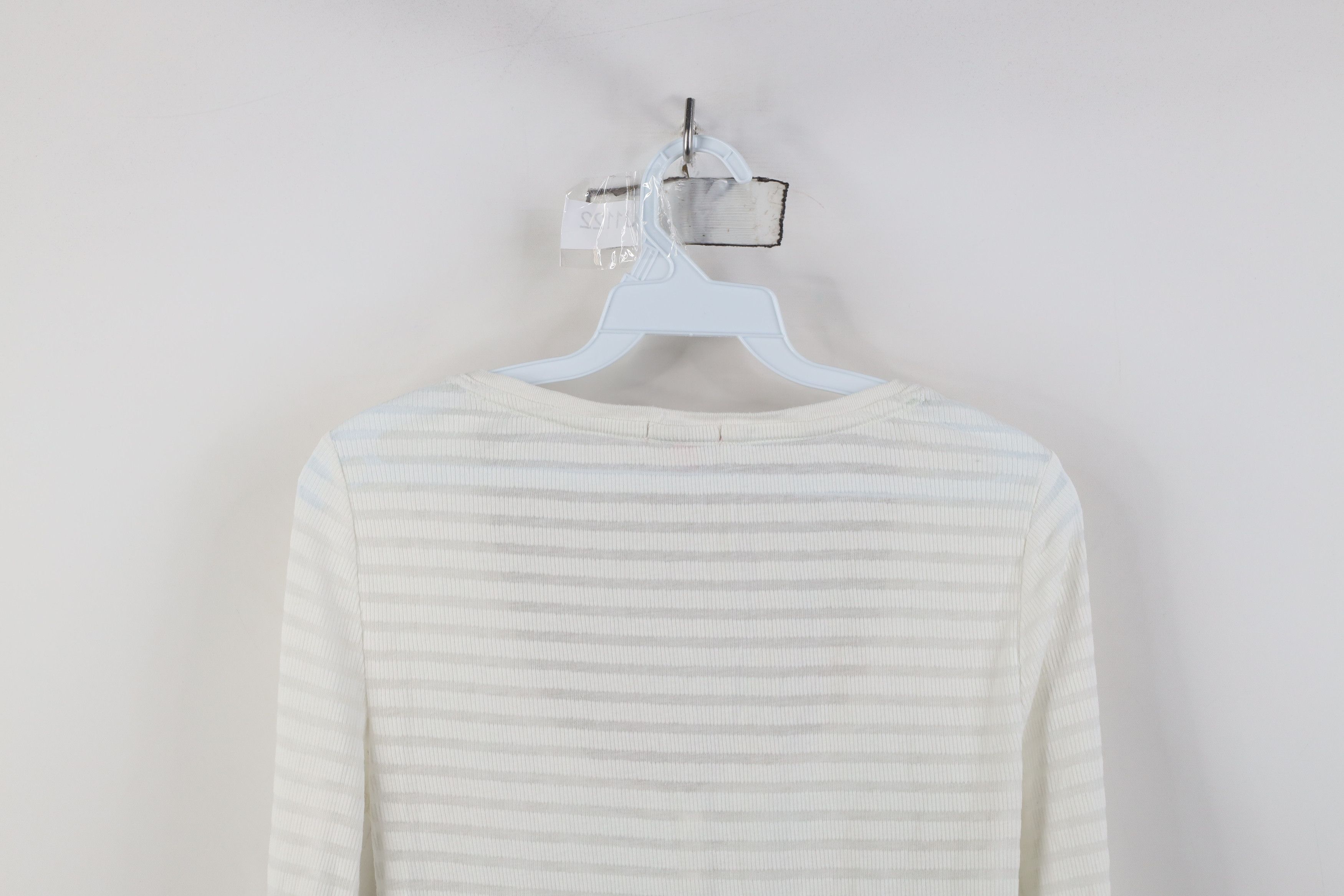 Juicy Couture Vintage Y2K Juicy Couture Sheer Striped Thermal Knit T-Shirt Size M / US 6-8 / IT 42-44 - 11 Thumbnail