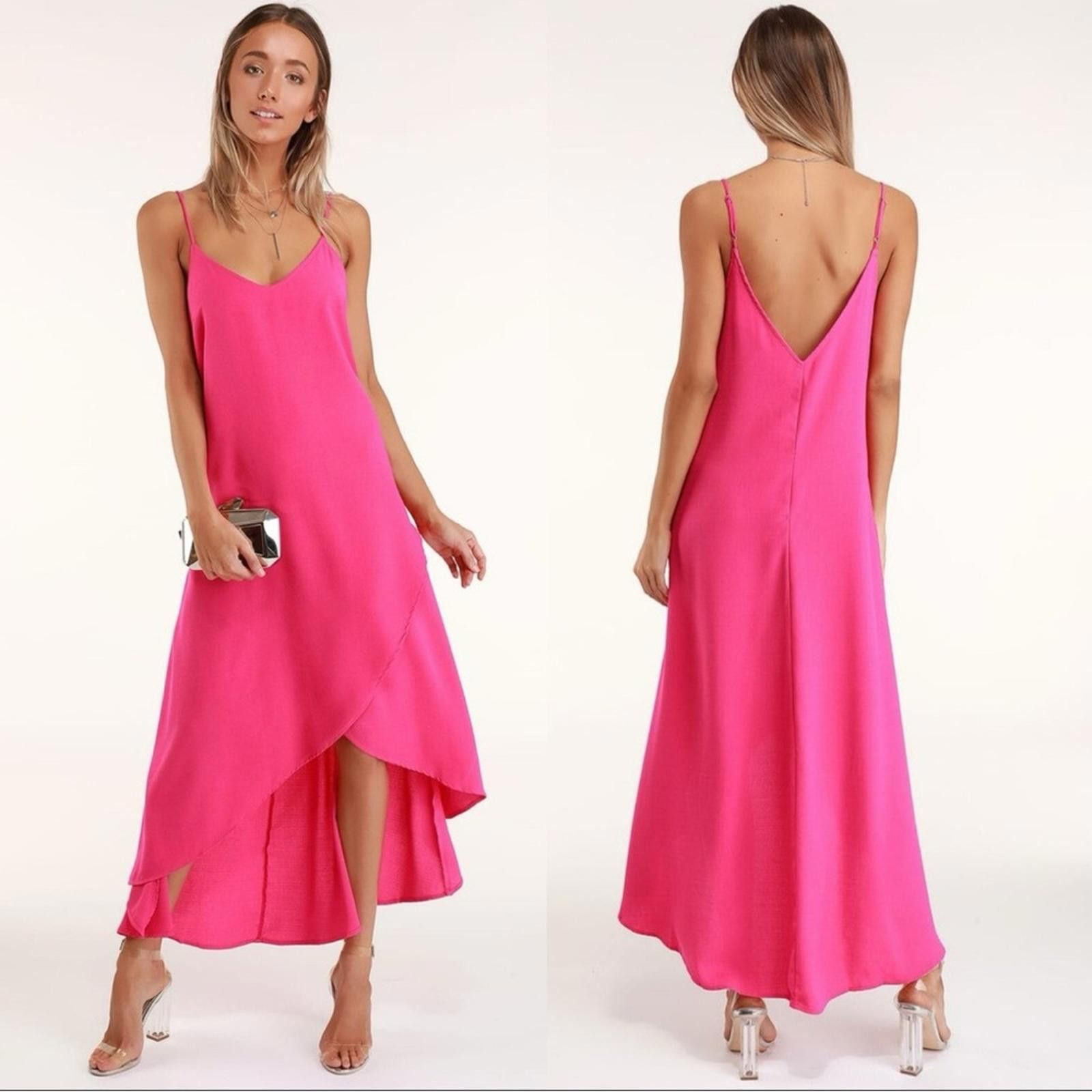 Lulus Lulu's pink High Low Dress-XL Size XL / US 12-14 / IT 48-50 - 1 Thumbnail