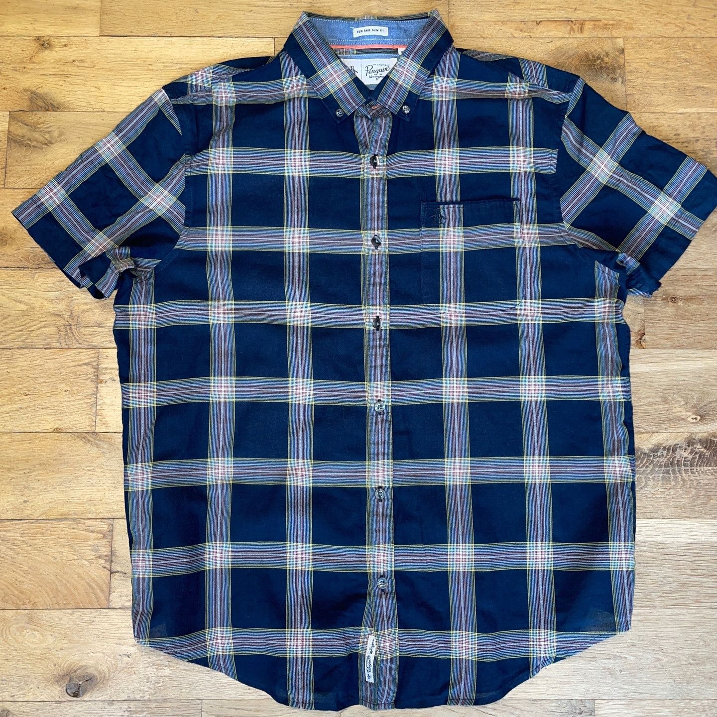 Original Penguin Penguin Men's Fashion Shirt Summer Heritage Slim Fit Size L Size US L / EU 52-54 / 3 - 1 Thumbnail