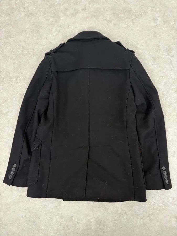 Dolce & Gabbana 2000s Dolce & Gabbana Black Wool Military Caban Pea-Coat Size US M / EU 48-50 / 2 - 5 Thumbnail