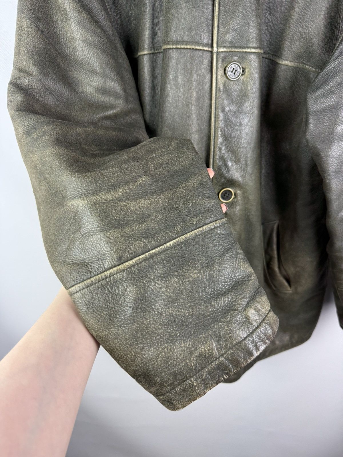 Other Helmsman Men’s Leather Jacket Coat Size 5XL Fits 2XL Size US XXL / EU 58 / 5 - 8 Thumbnail