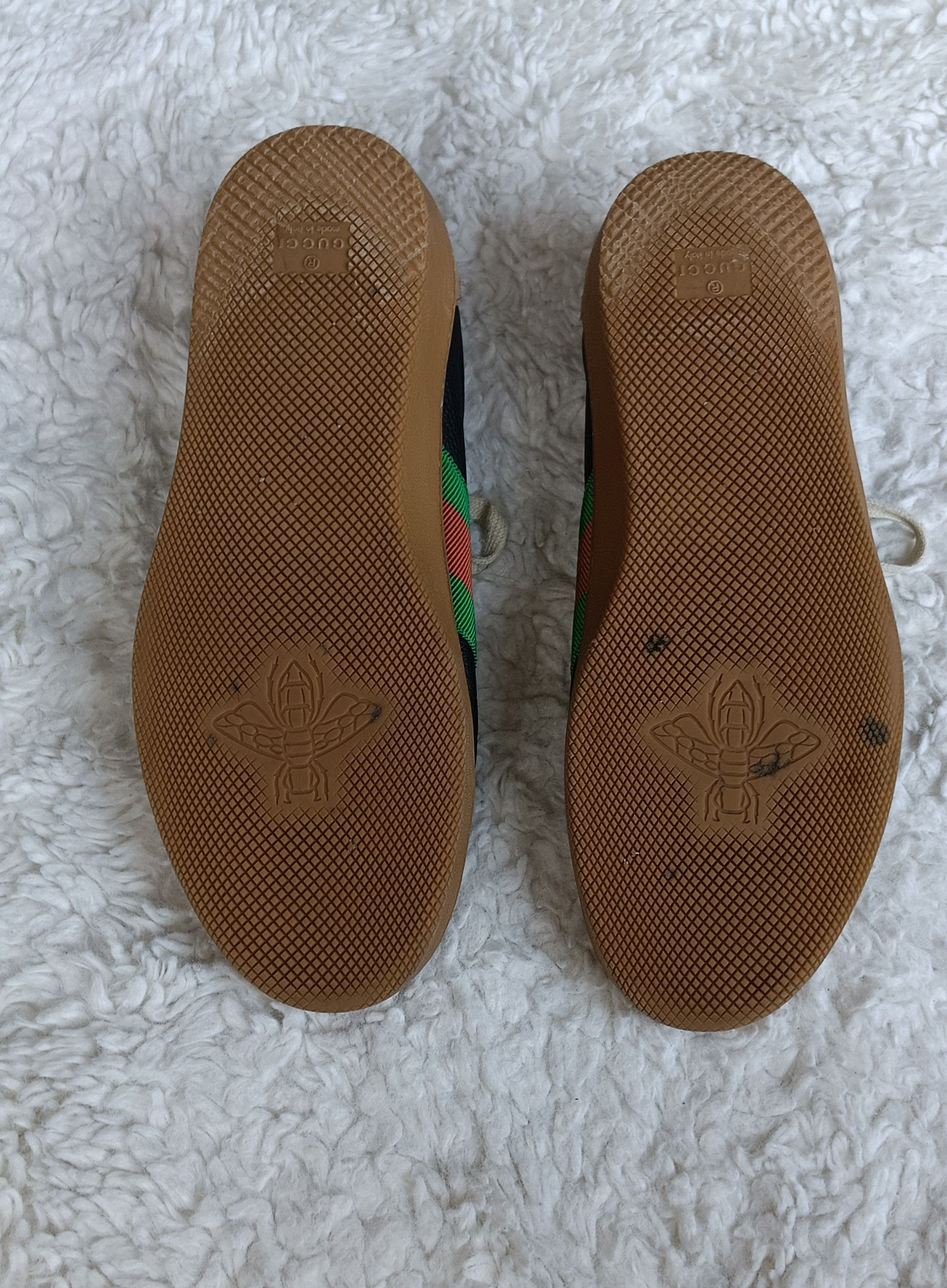 Gucci Gucci Web G74 GG Monogram Sneaker Black Leather 7.5 US/41EUR Size US 7.5 / EU 40-41 - 11 Thumbnail