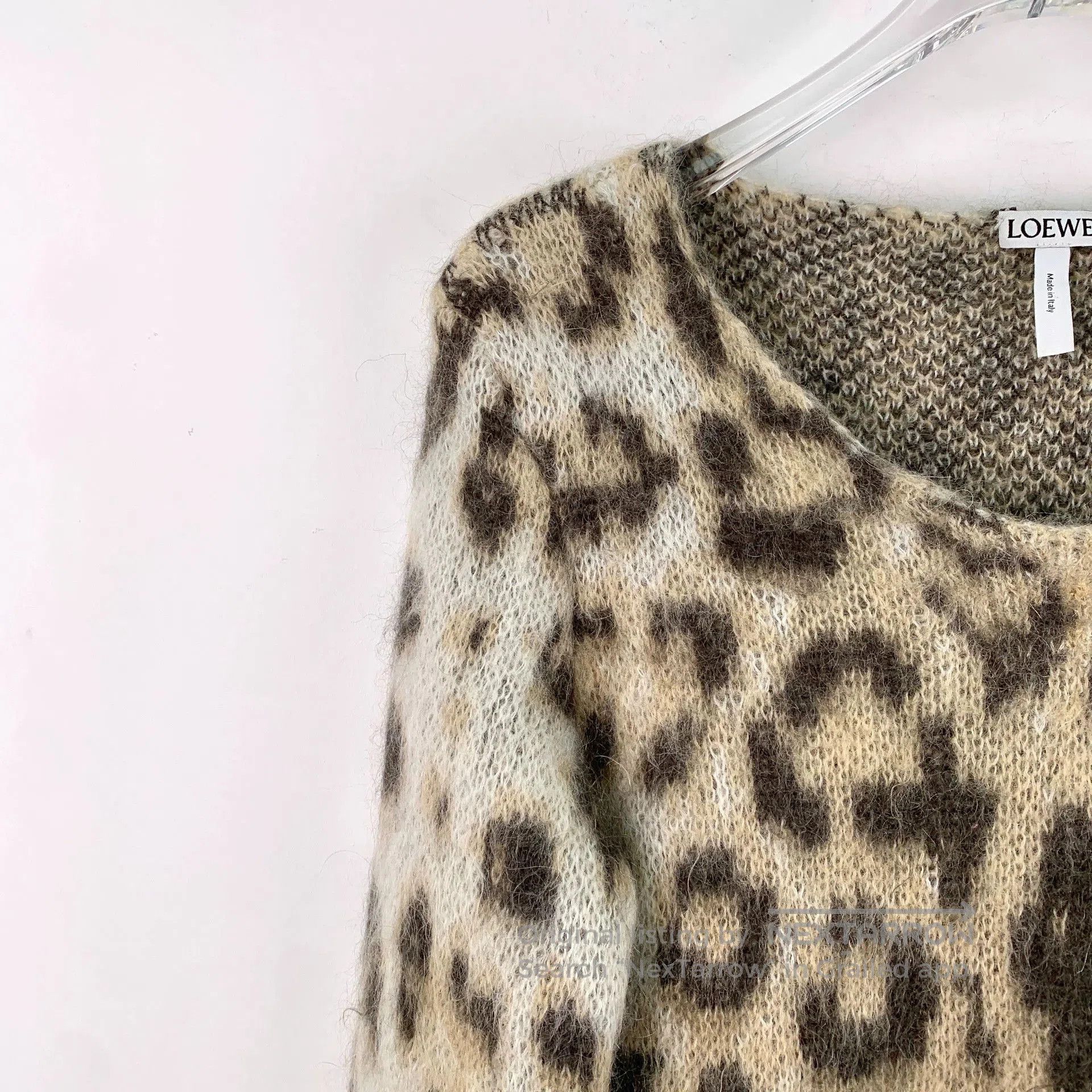 Loewe Loewe Brown Leopard Mohair Sweater XS. Size US XS / EU 42 / 0 - 3 Thumbnail