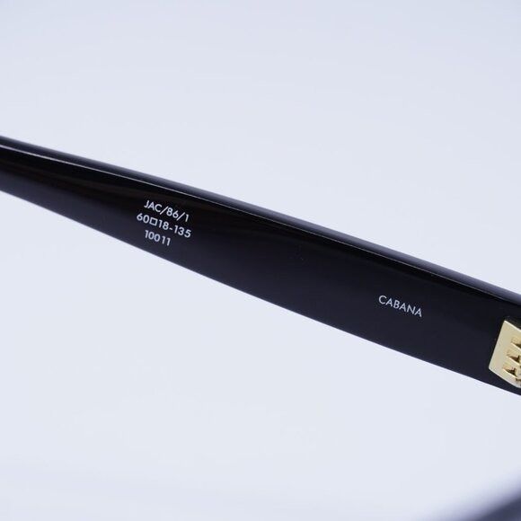 Jacquemus Jacquemus JAC/86 C1 Sunglasses Shiny Black Square Frame Size ONE SIZE - 7 Thumbnail