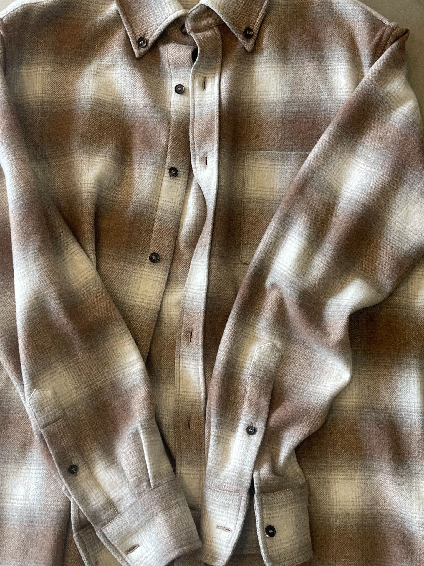 Loro Piana Loro Piana Plaid Cashmere Shirt Size US S / EU 44-46 / 1 - 8 Thumbnail