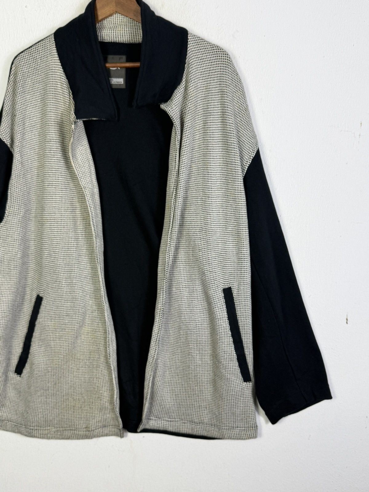 Yohji Yamamoto LQ Yohjiyamamoto Two Tone Jacket - Open Front Size US XXL / EU 58 / 5 - 4 Thumbnail