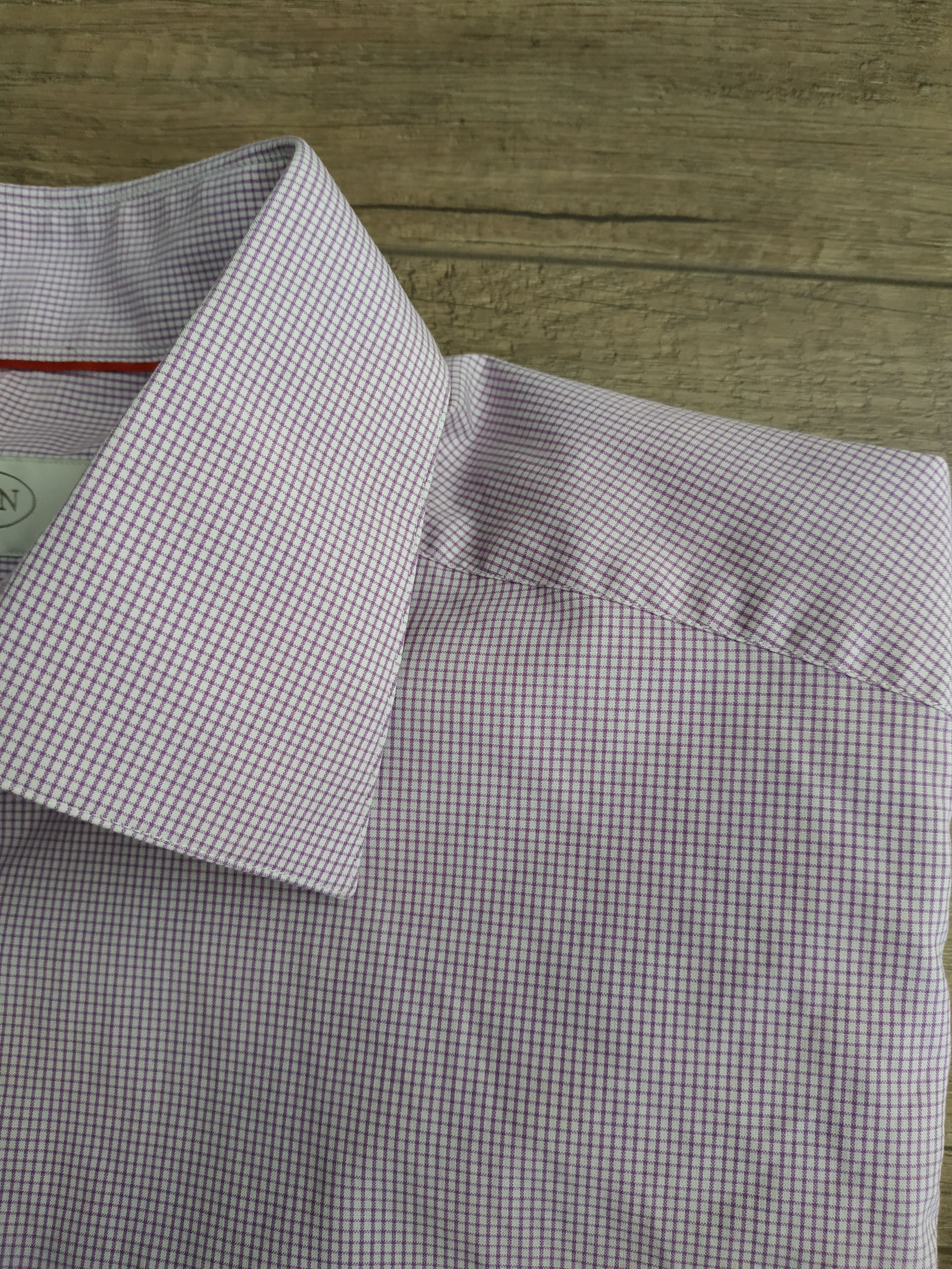 Eton ETON Men's Button Up Purple Slim Fit Shirt, MEDIUM,(40 neck) Size US M / EU 48-50 / 2 - 7 Thumbnail