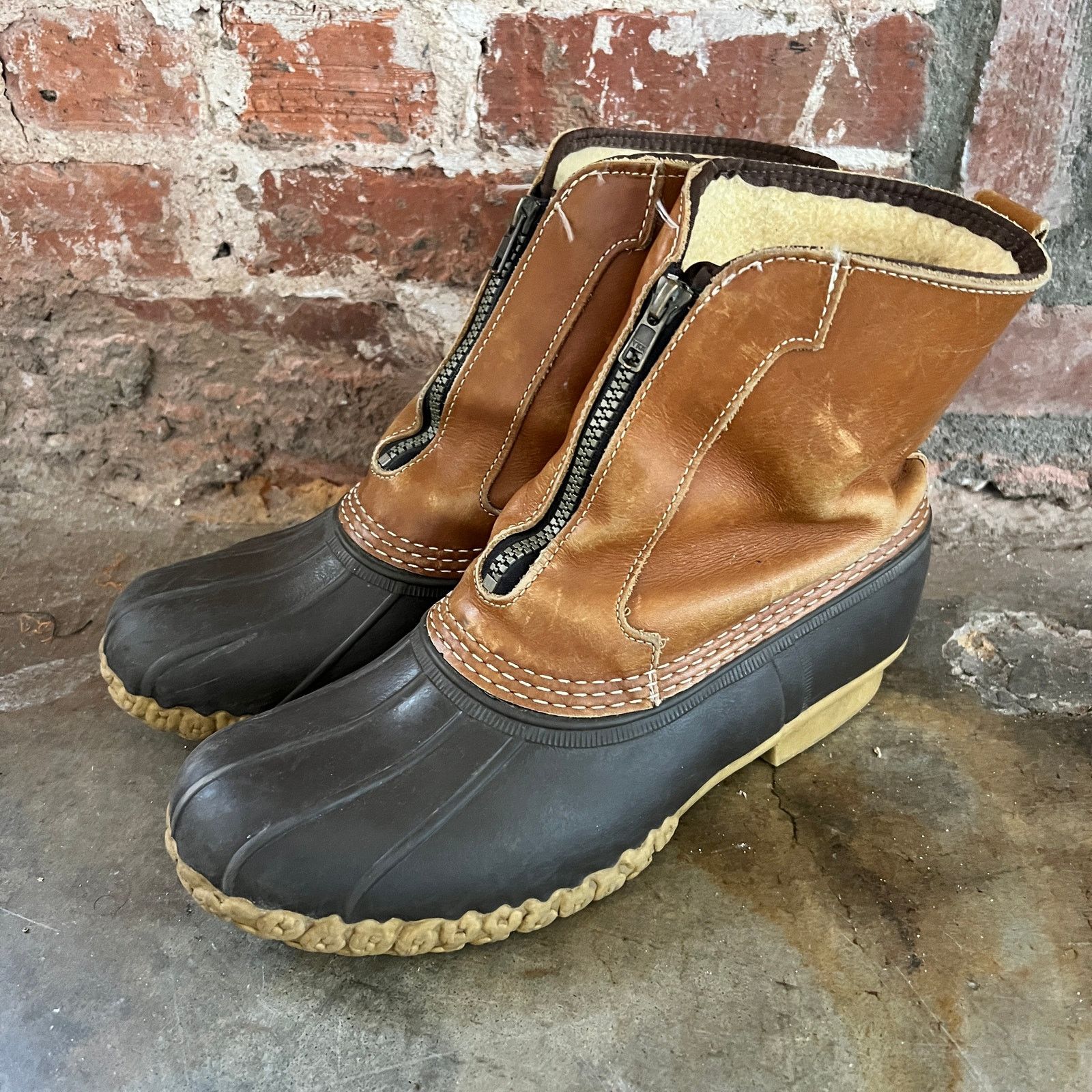 L.L. Bean VTG L.L. BEAN Made in Maine USA Men's Zip Muck Duck Boots 9 Size US 9 / EU 42 - 2 Thumbnail