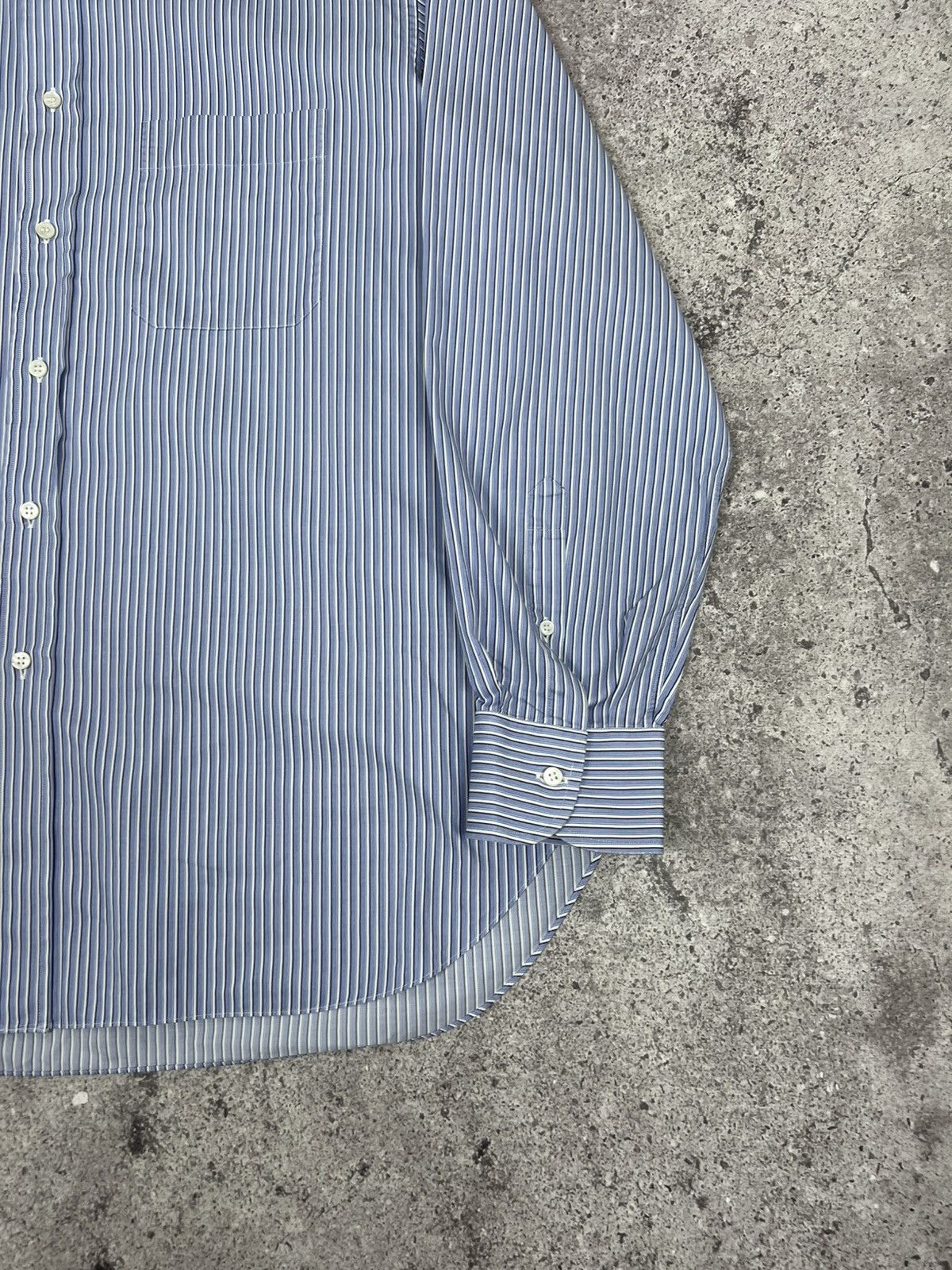 Brioni Brioni Striped Button Up Shirt Long Sleeeve Classic Size US XL / EU 56 / 4 - 6 Thumbnail