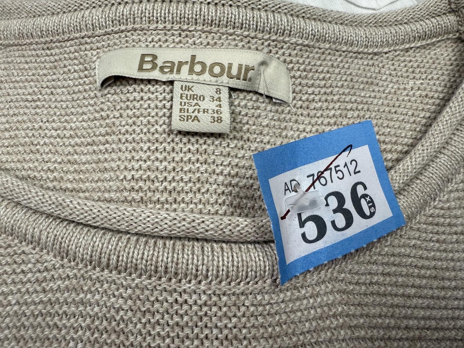 Barbour Barbour Beige Knit Sweater Size UK 8 Size S / US 4 / IT 40 - 2 Thumbnail