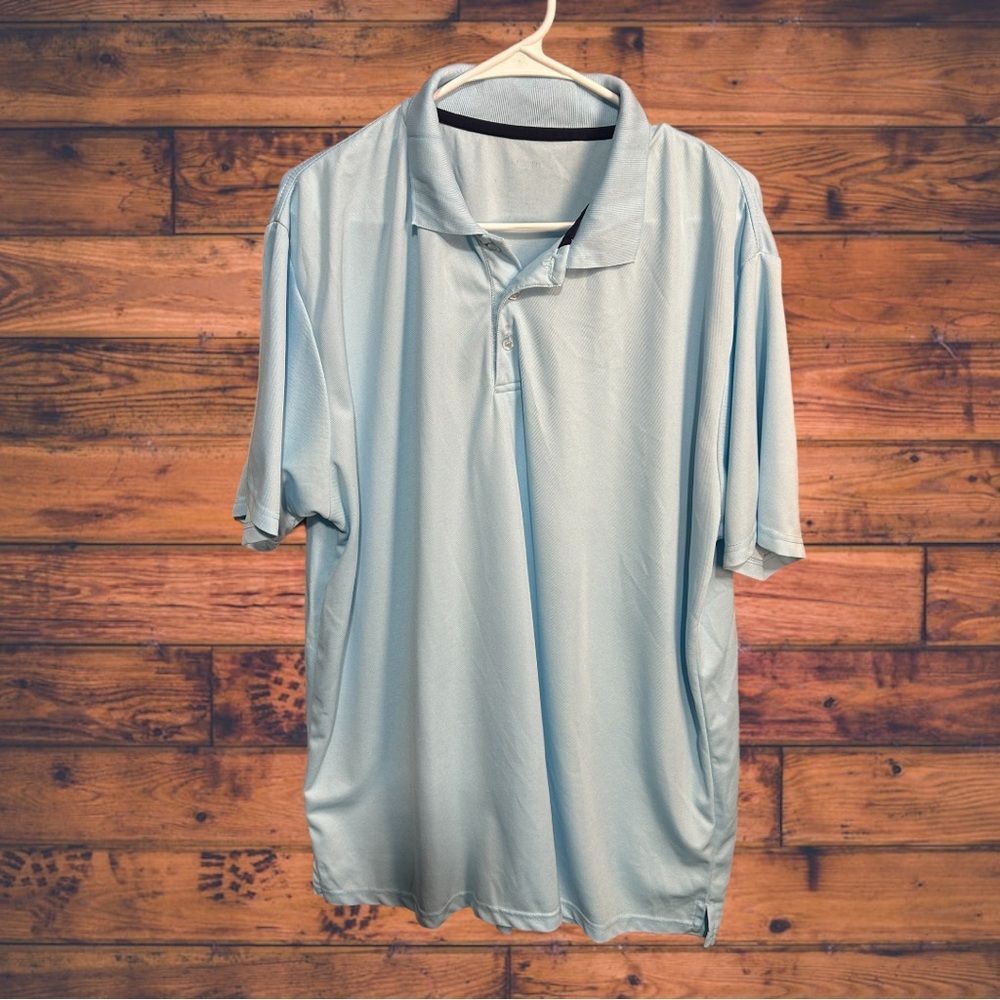 Other 3X Baby Blue Half Button Polo Shirt Size US XXL / EU 58 / 5 - 1 Thumbnail