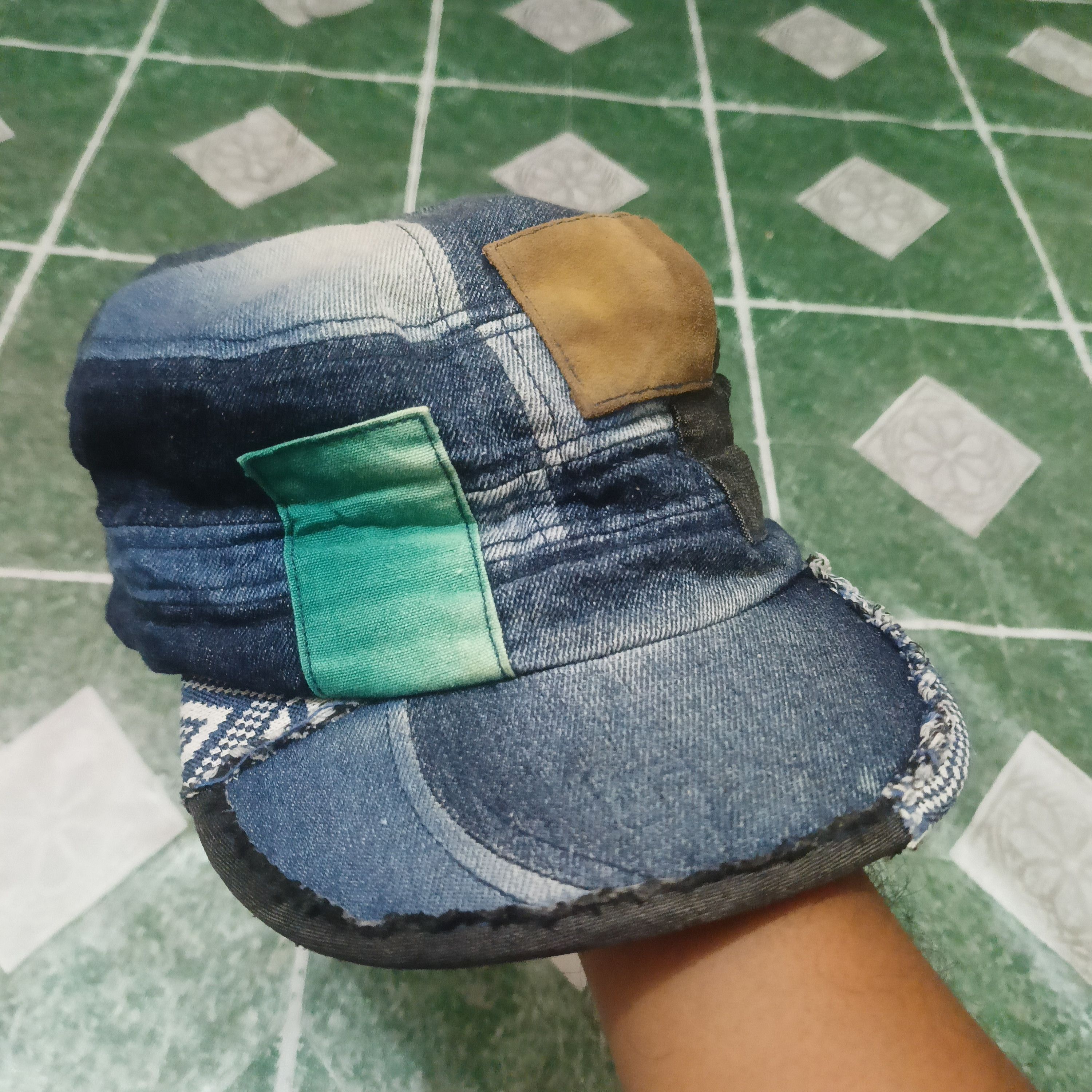 If Six Was Nine 💥Rare💥Insane Japan GRACE Denim Patchwork Military Design Size ONE SIZE - 1 Thumbnail