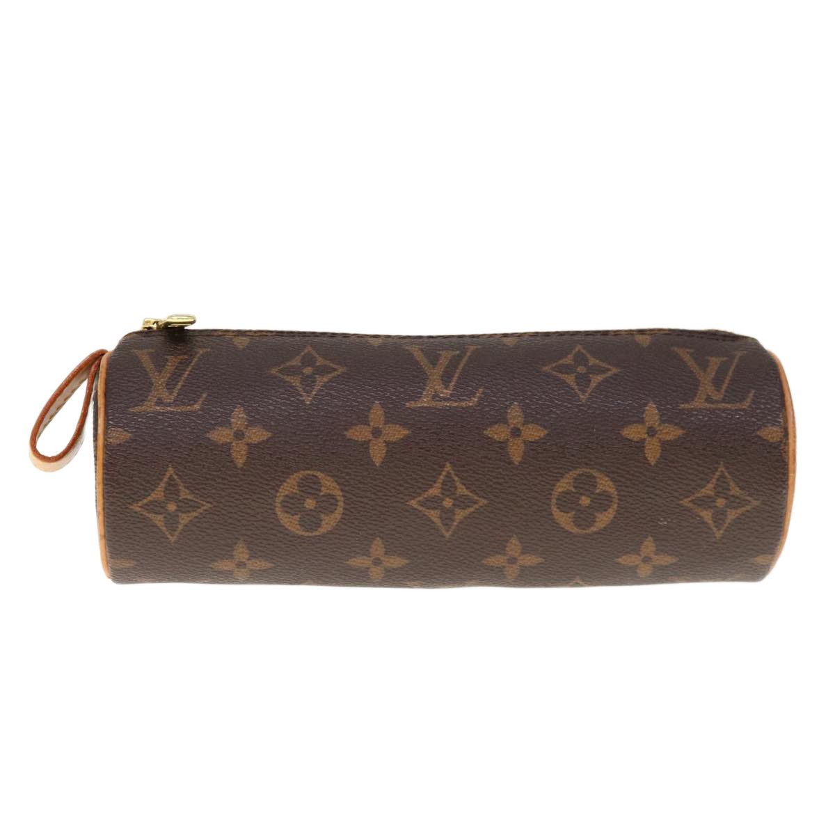 image of Louis Vuitton Trousse Rond Clutch in Brown, Women's