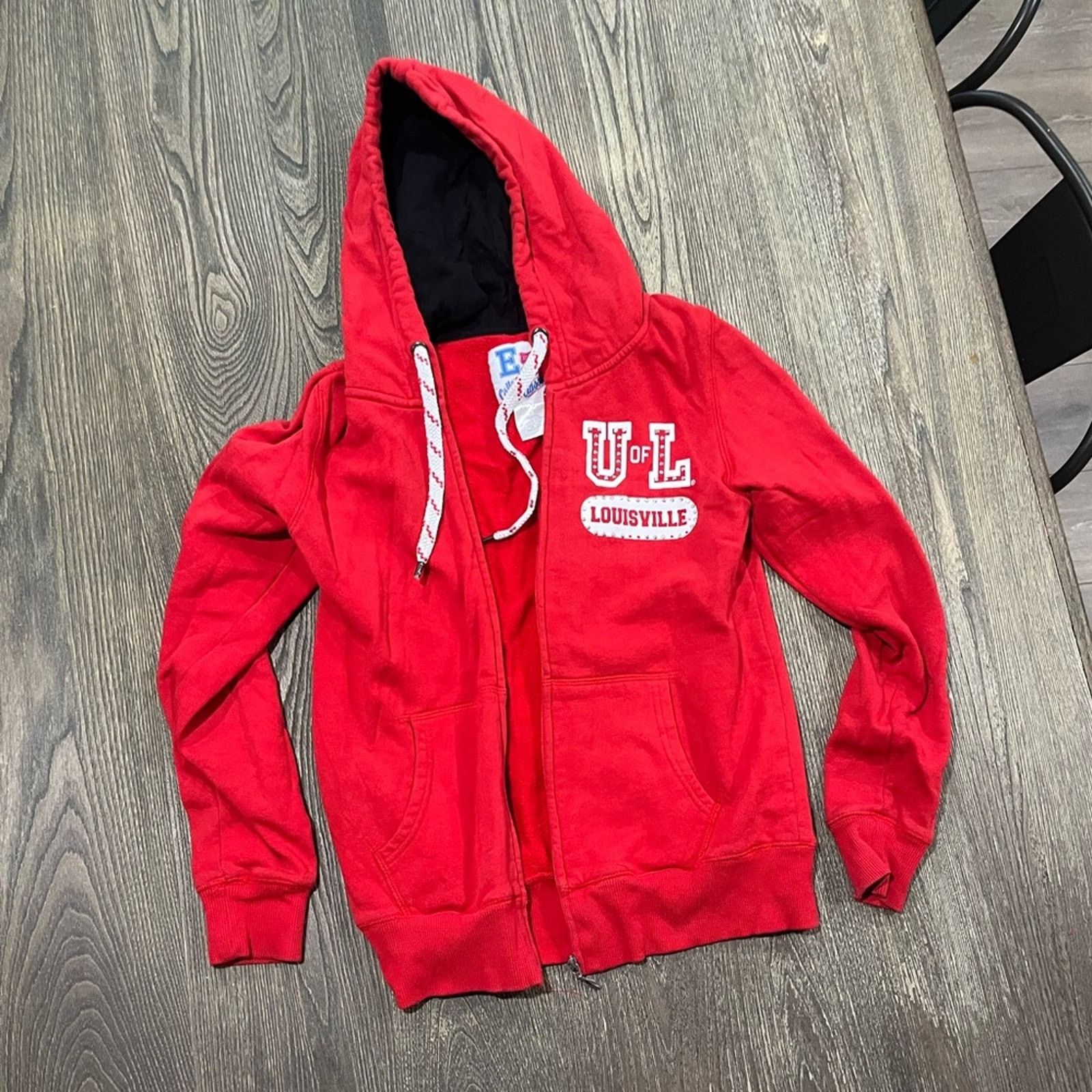 Vintage E5 College Classics Hoodie U Of L Louisville Cardinals Sz S Size S / US 4 / IT 40 - 1 Thumbnail