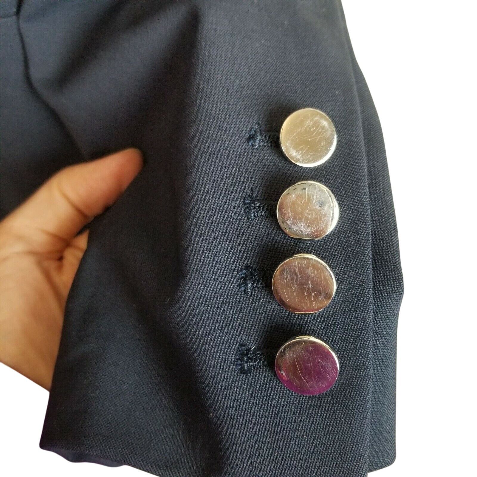 Elie Tahari Elie Tahari Women Wool Blazer Dark Academia Classic 6 Preppy Size M / US 6-8 / IT 42-44 - 8 Thumbnail