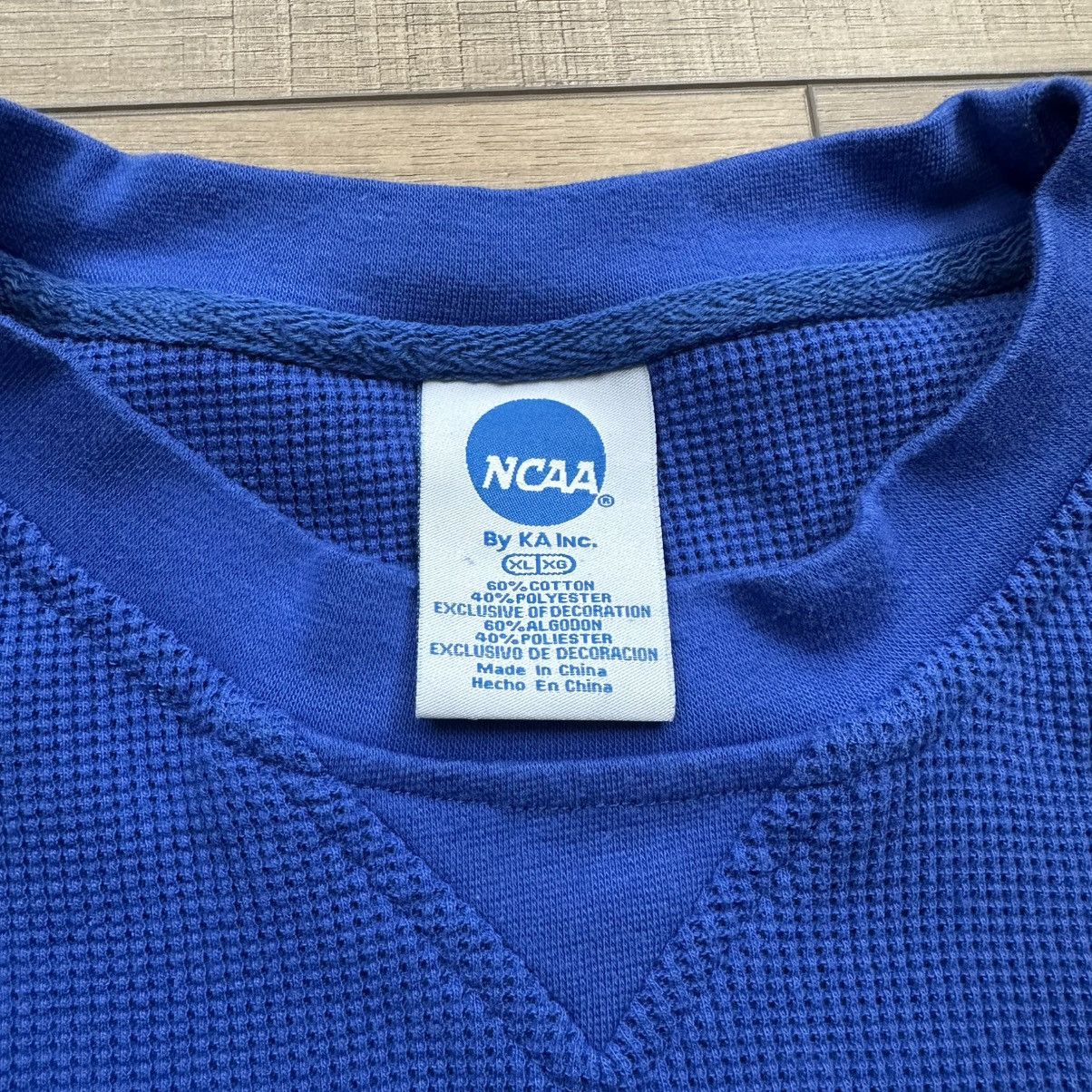 NCAA Vintage 2000s Kansas Jayhawks Waffle Knit Thermal Size US XL / EU 56 / 4 - 9 Thumbnail