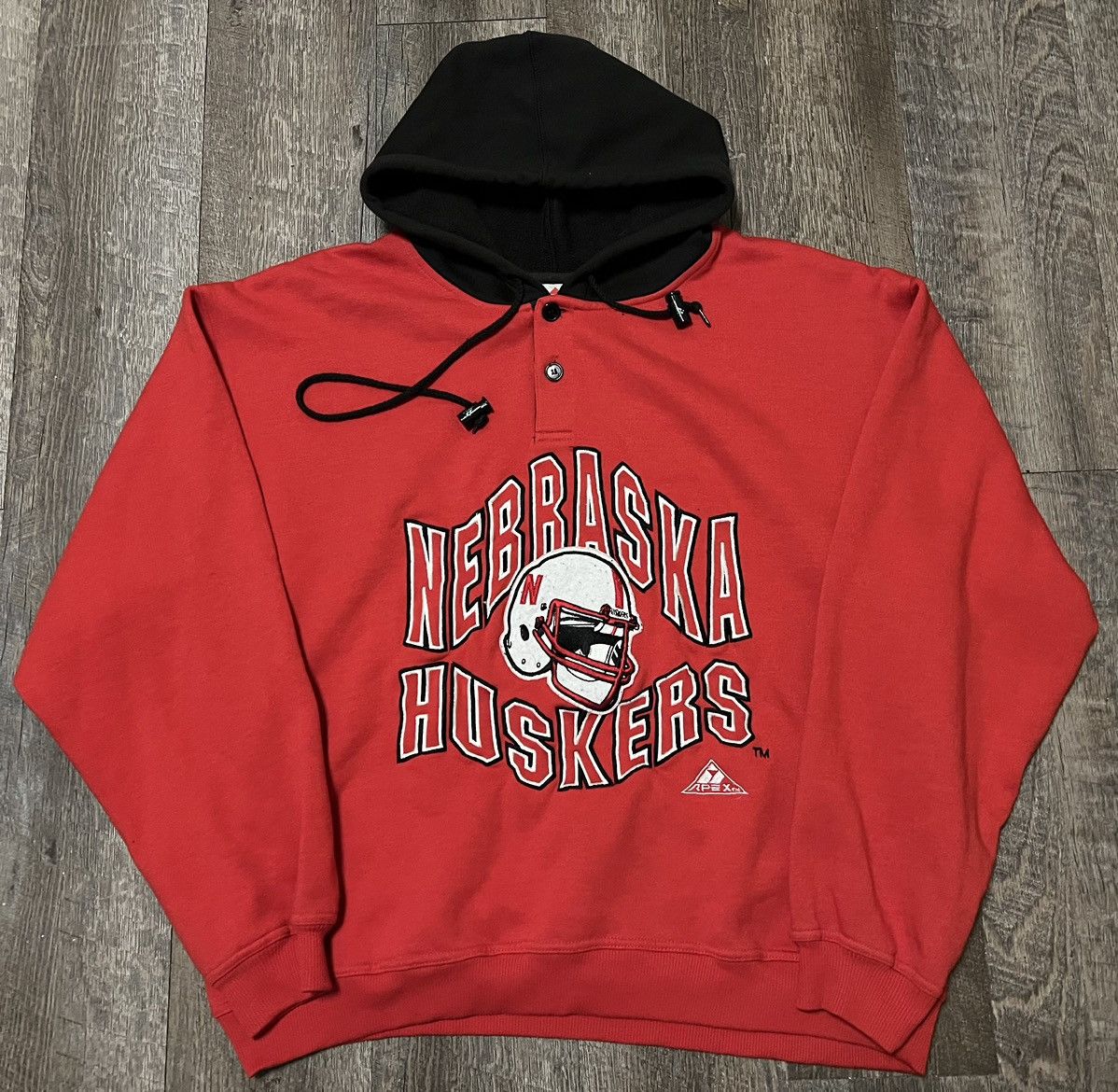 Apex One × NCAA × Vintage Vintage Nebraska Huskers Apex One Hoodie size Large Size US L / EU 52-54 / 3 - 1 Thumbnail
