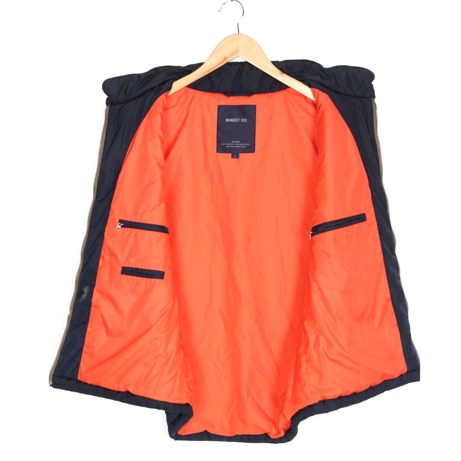 Gant GANT MANHASSET VEST Jacket Gilet Bodywarmer Men Size L MJ6533 Blue Quilted Logo Jacket Mens Size US L / EU 52-54 / 3 - 4 Thumbnail