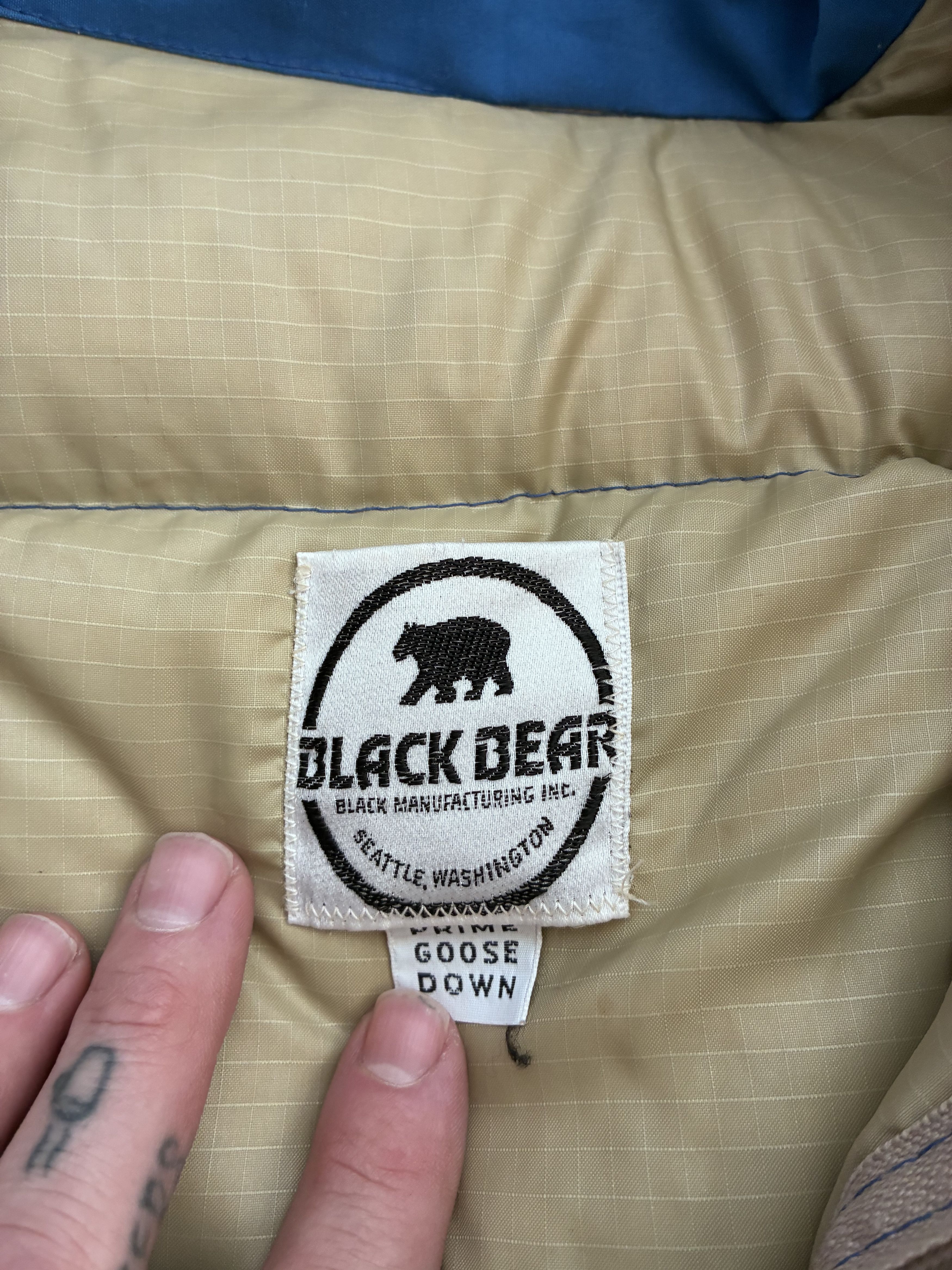 Other Vintage Black Bear Goose Down Puffer Jacket Size US XL / EU 56 / 4 - 4 Thumbnail