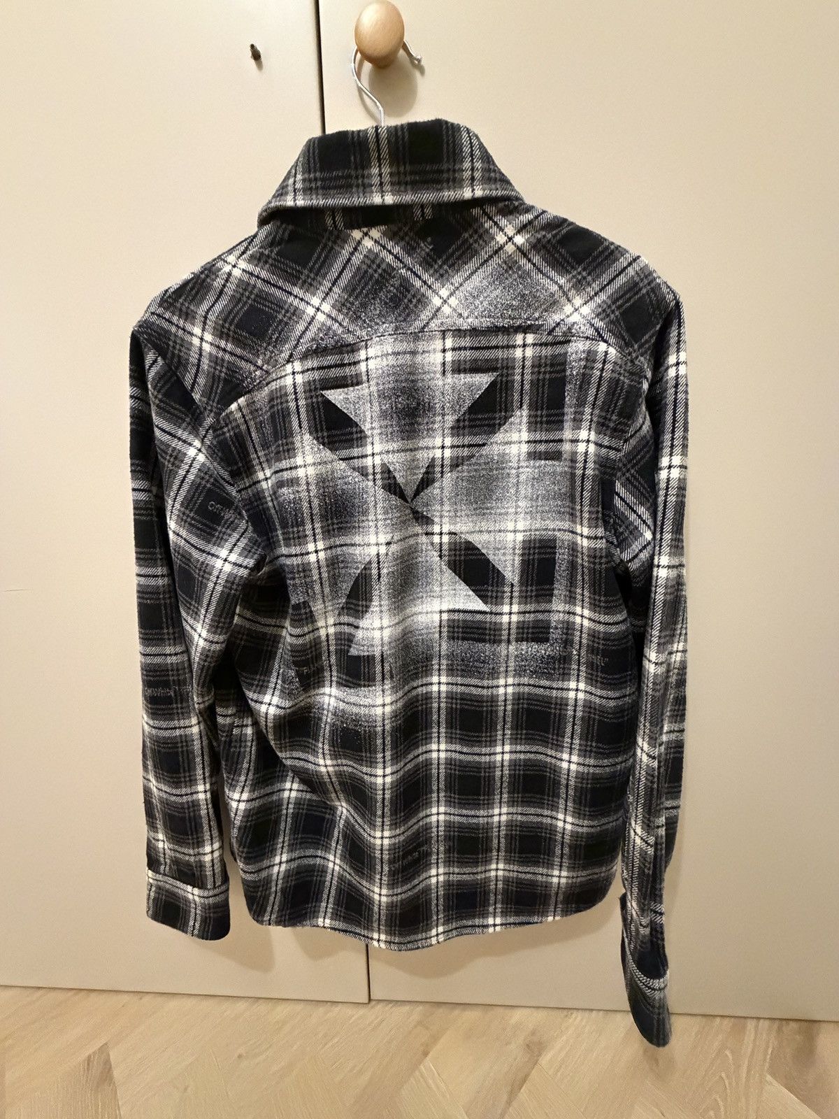 Off-White OFF-WHITE Stencil Flannel Check Shirt Size US S / EU 44-46 / 1 - 2 Thumbnail