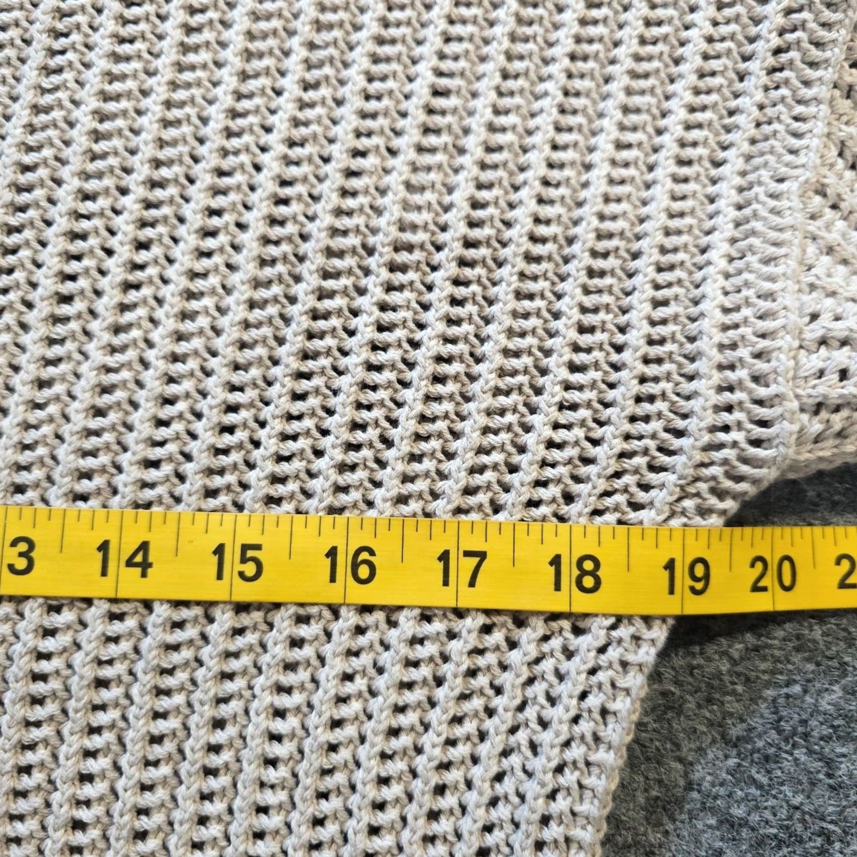 Theory Theory Sweater Womens Small Beige Open Knit Long Sleeve Crew Neck Casual Pullover Knit Cotton Classic/Fitted Sleeve Beachy Capsule Winter Fall Size S / US 4 / IT 40 - 5 Thumbnail