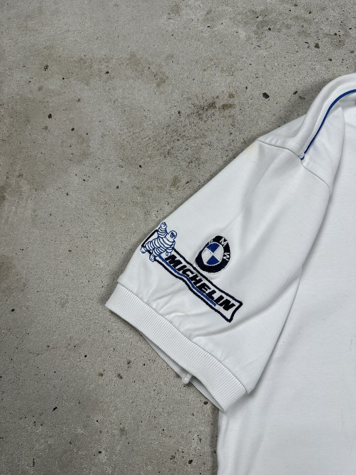 BMW Vintage Y2K BMW Racing Polo Tee Multi Logo Rare T Shirt Size US M / EU 48-50 / 2 - 3 Thumbnail