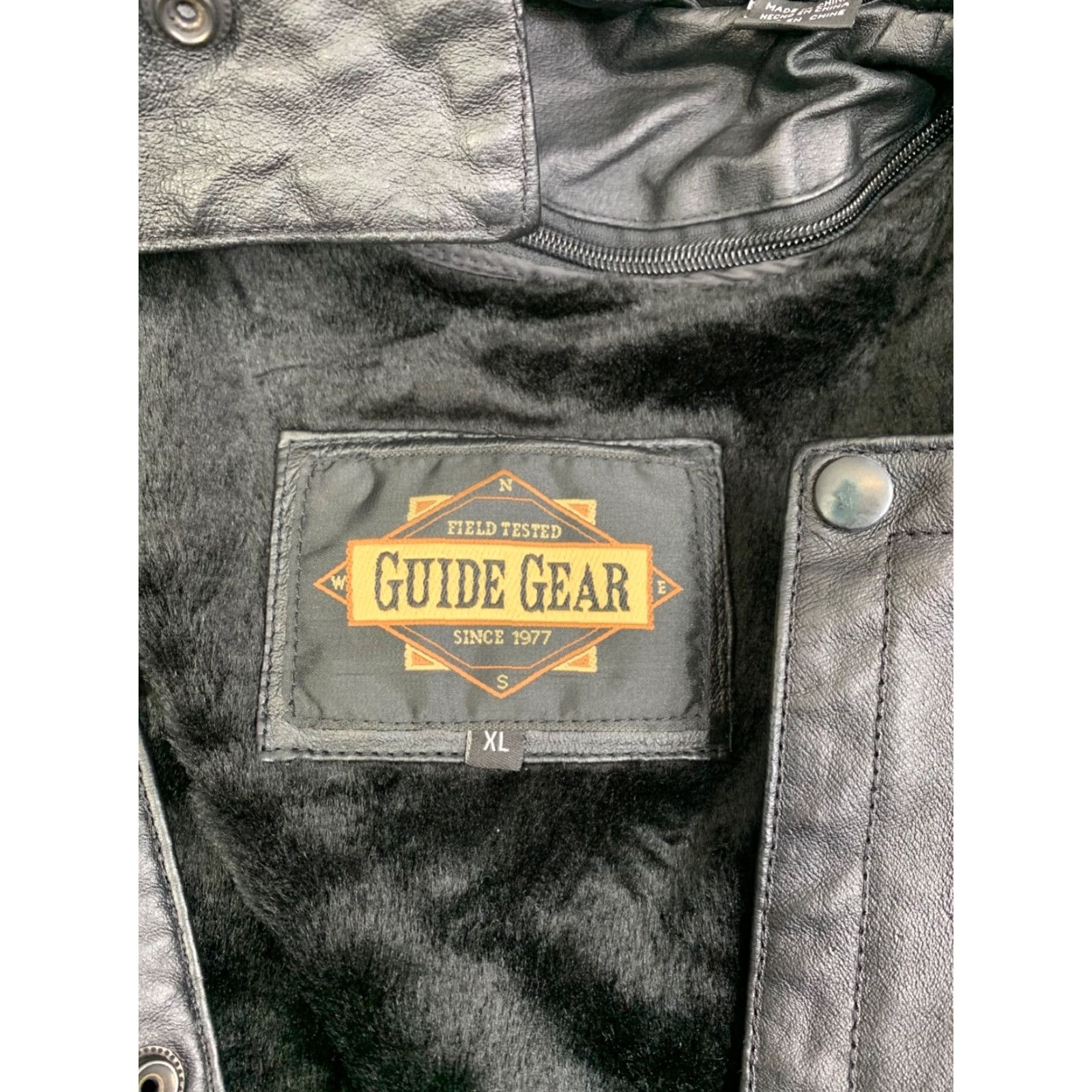 Doublet VINTAGE Guide Gear Leather Trench Coat Mens XL Black Double Breasted Long Lined Size US XL / EU 56 / 4 - 2 Thumbnail