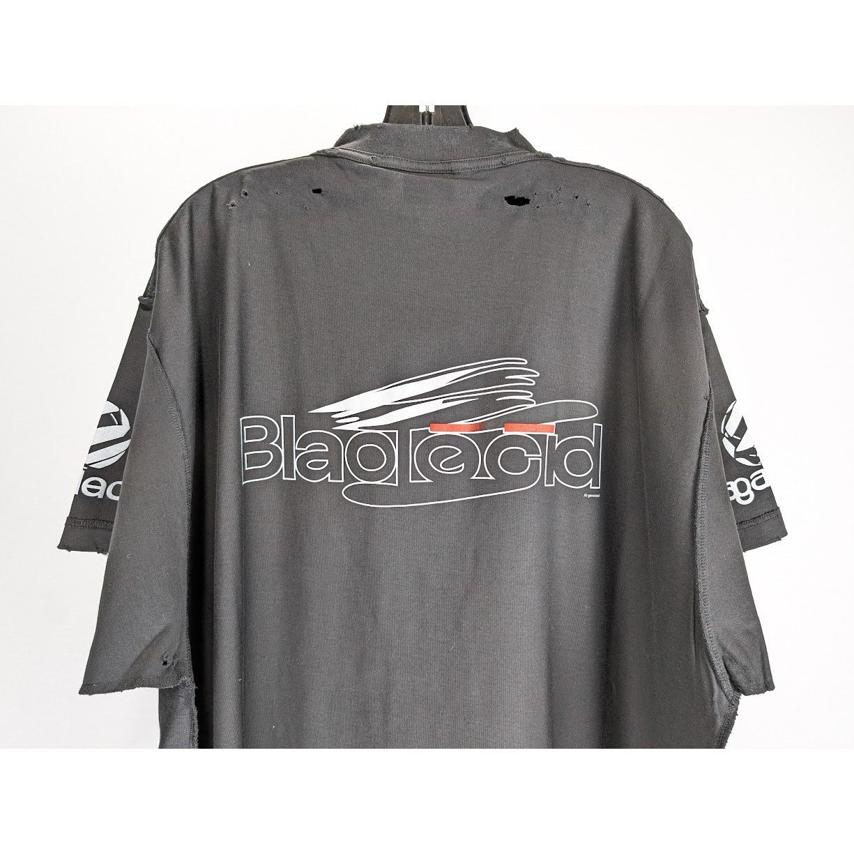 Balenciaga o1rshd1 Inside Out T-Shirt in Faded Black/White Size US M / EU 48-50 / 2 - 13 Thumbnail