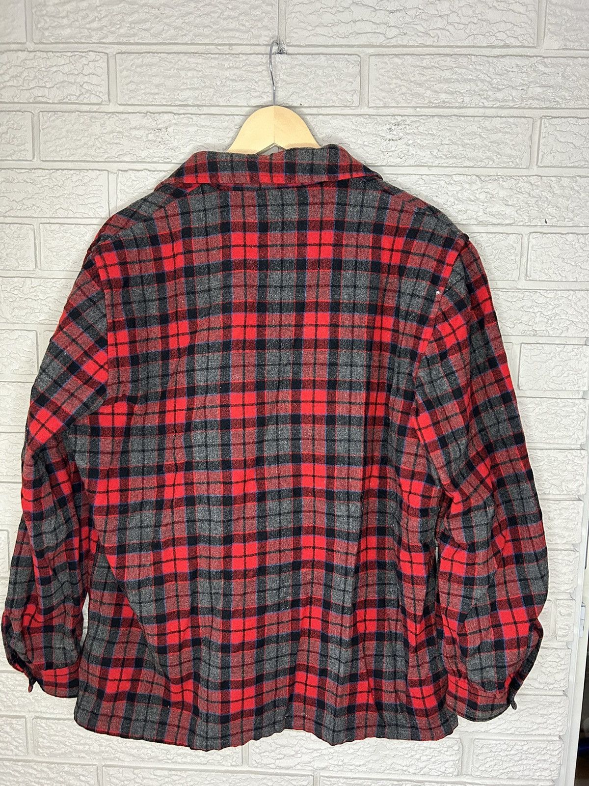 Pendleton × Vintage Vintage 60s Pendleton Wool Tartan Plaid Button Up Flannel Size US L / EU 52-54 / 3 - 6 Thumbnail
