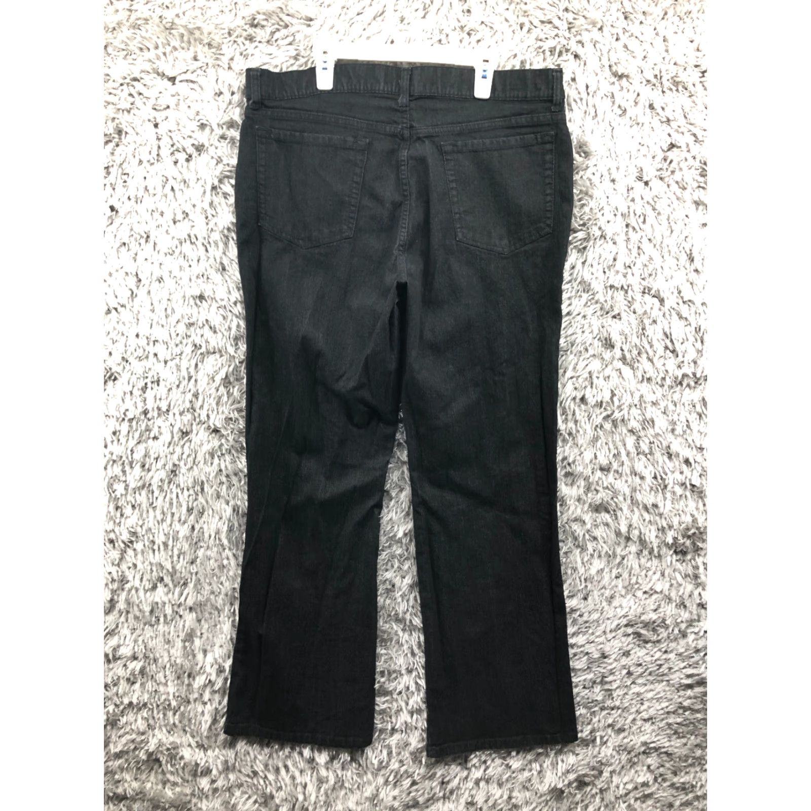 Denime Metro7 Jeans Womens Size 16 Dark Wash Black Denim Mid Rise Straight 5-Pocket Size 38" / US 16 / IT 52 - 5 Thumbnail