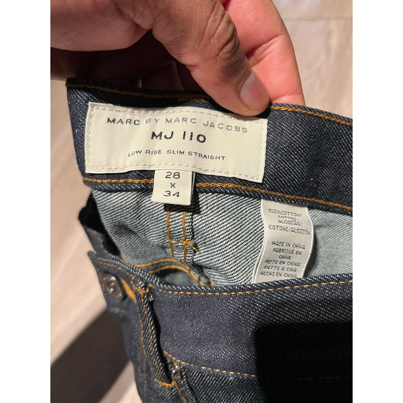 Marc by Marc Jacobs Marc Jacobs - MJ110 Low Rise / Slim Straight / 28 x 34 / NWD Size US 28 / EU 44 - 5 Thumbnail