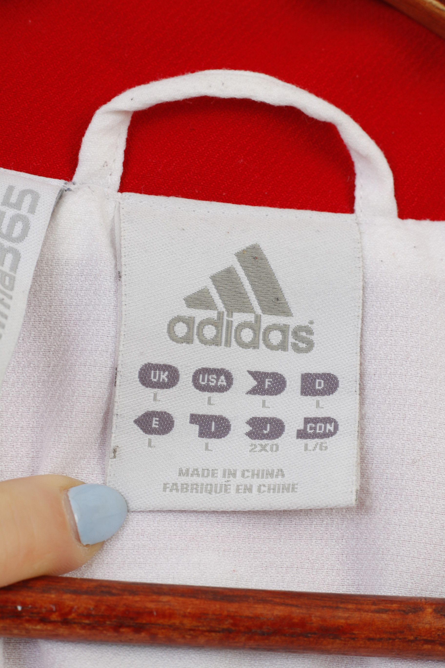 Adidas Adidas Men L Sweatshirt Sport Zip Neck Clima 365 White 4142 Size US L / EU 52-54 / 3 - 5 Thumbnail