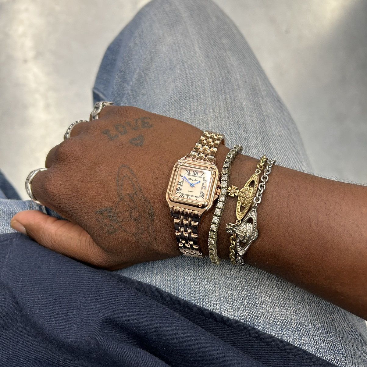 Vintage Vintage 90s retro luxury style quartz rose gold watch Size ONE SIZE - 4 Thumbnail