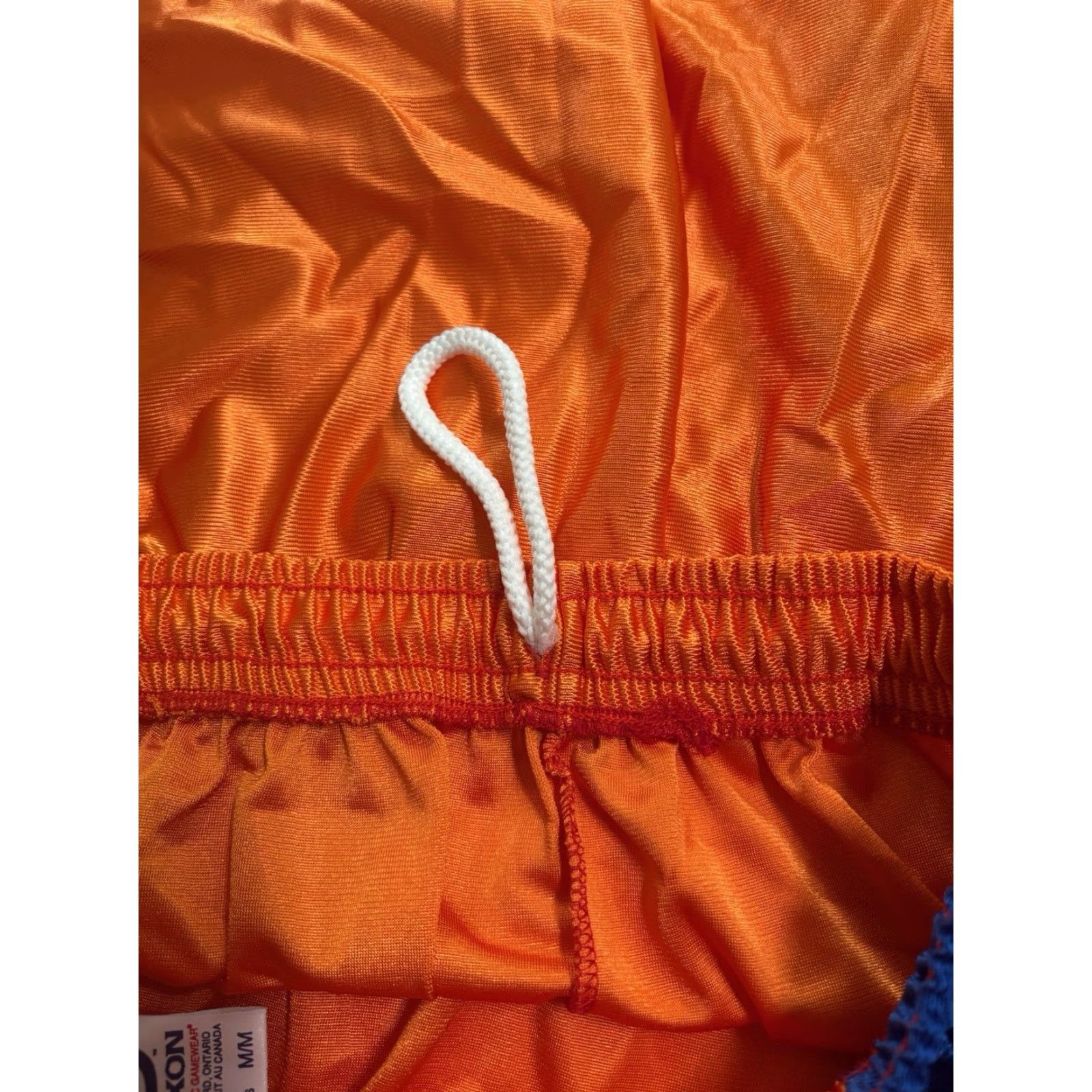 Vintage VINTAGE Saxon Dazzle Basketball Shorts Mens M Orange 90s Canada Size US 31 - 6 Thumbnail