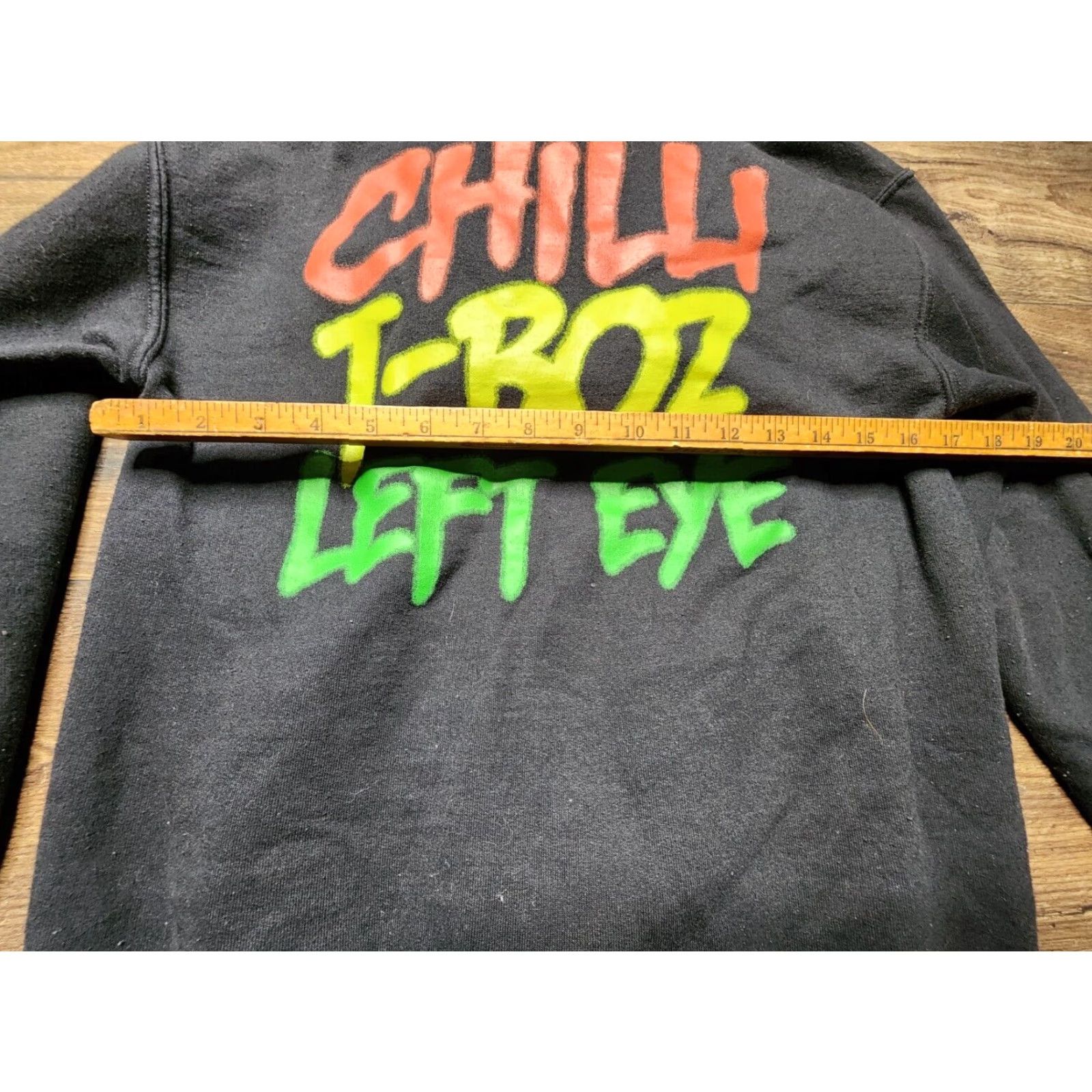 Doublet VINTAGE TLC Mens S Hoodie Pullover Graphic Sweatshirt Black 90s Left Eye T Boz Retro Size US S / EU 44-46 / 1 - 4 Thumbnail