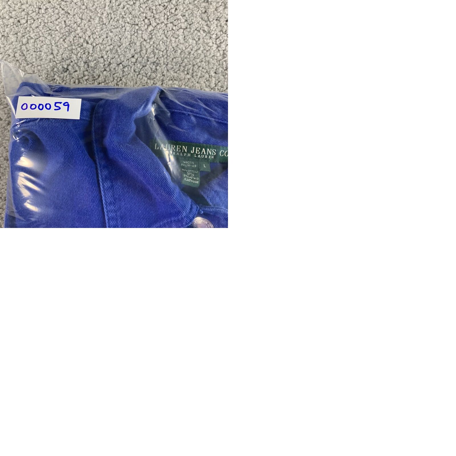 Ralph Lauren Lauren Jeans Ralph Lauren Trucker Jean Denim Jacket Women Large Stretch Blue NEW Size 36" / US 14 / IT 50 - 9 Thumbnail