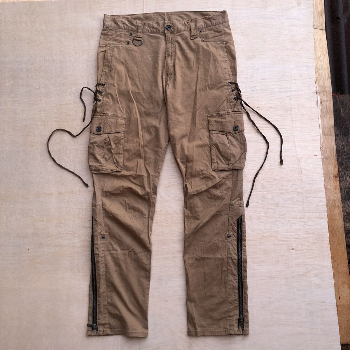 PPFM ppfm lace up zipleg cargo panta Size US 34 / EU 50 - 1 Thumbnail