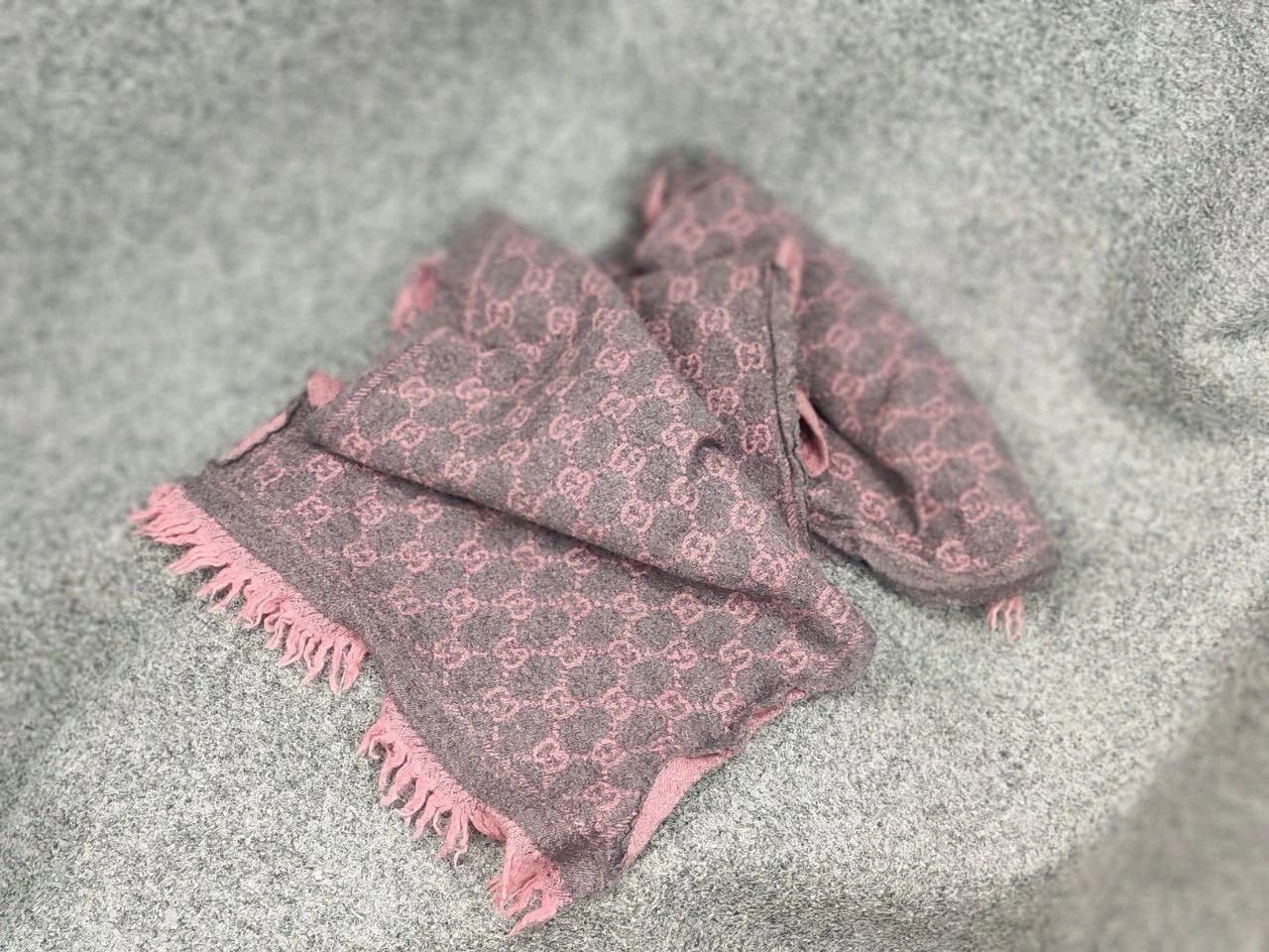Gucci Gucci GG Monogram Authentic double-sided wool scarf Size ONE SIZE - 6 Thumbnail