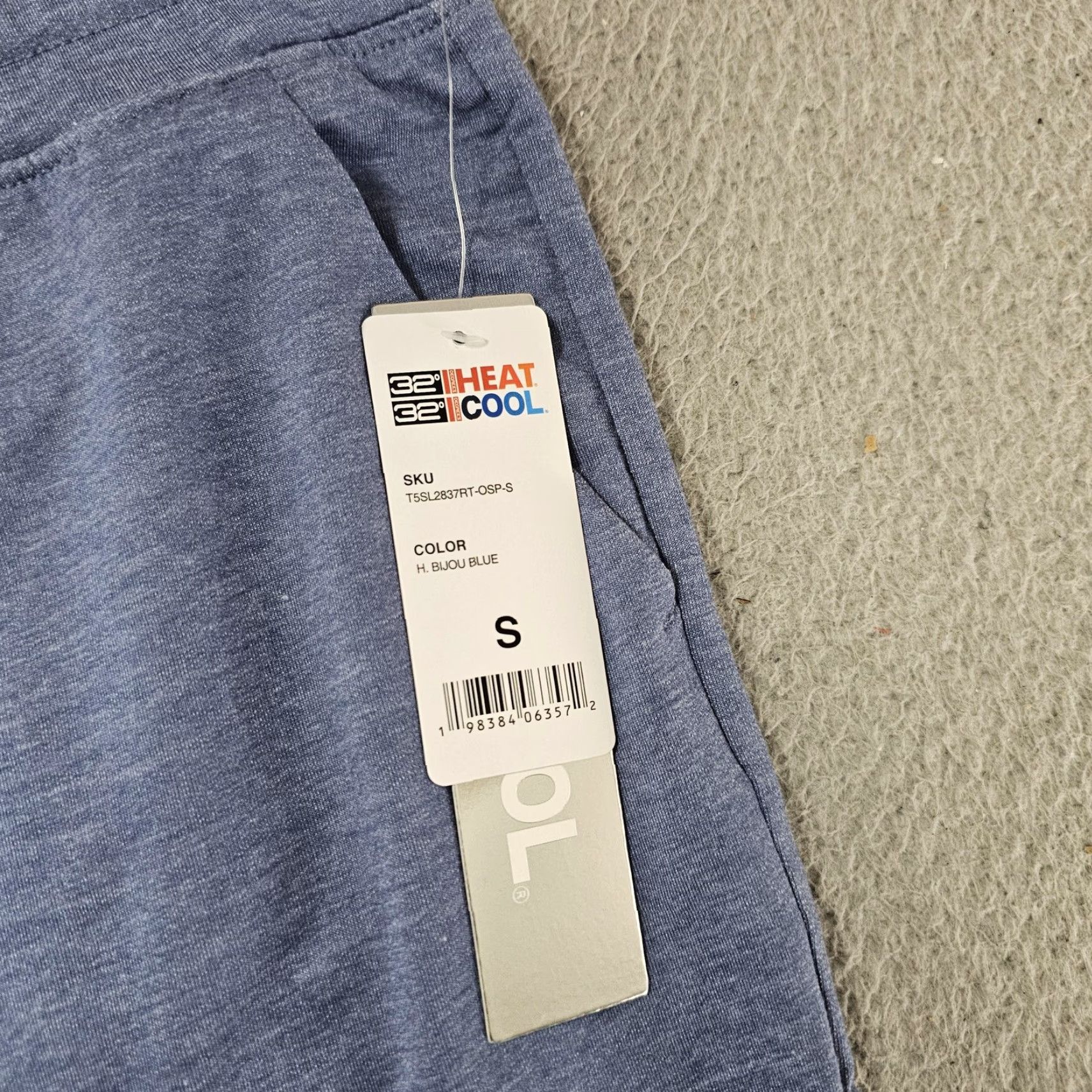 Vintage 32 Degrees Cool Shorts Mens Small Blue Sweat Lounge Drawstring 9 Inseam Athletic Size US 29 - 2 Thumbnail