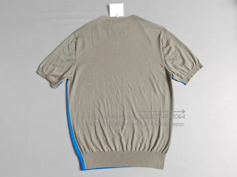 Hermes Hermes Men's color-blocked short-sleeve knit sweater, 100% Size US M / EU 48-50 / 2 - 6 Thumbnail