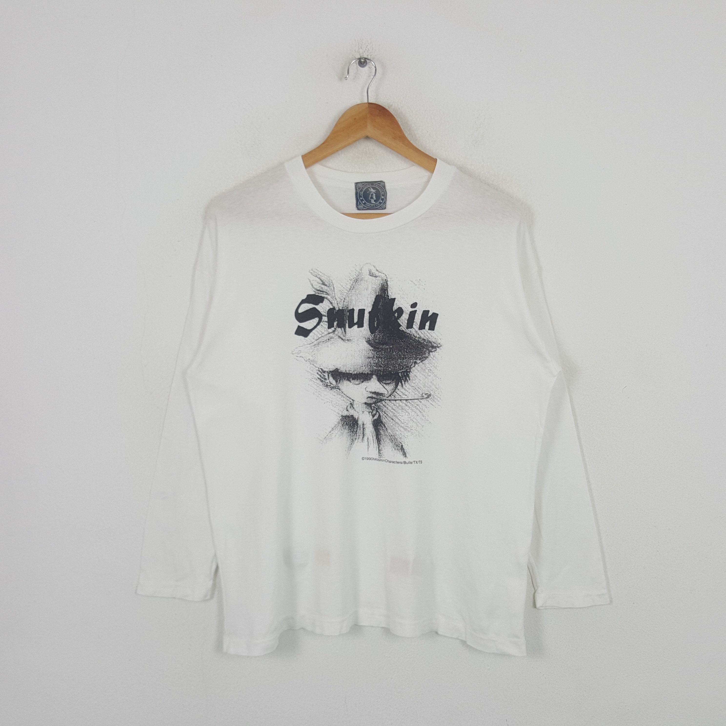 Vintage Vintage Snufkin Moomin Books Character Promo Tshirt RR3 Size US L / EU 52-54 / 3 - 1 Thumbnail
