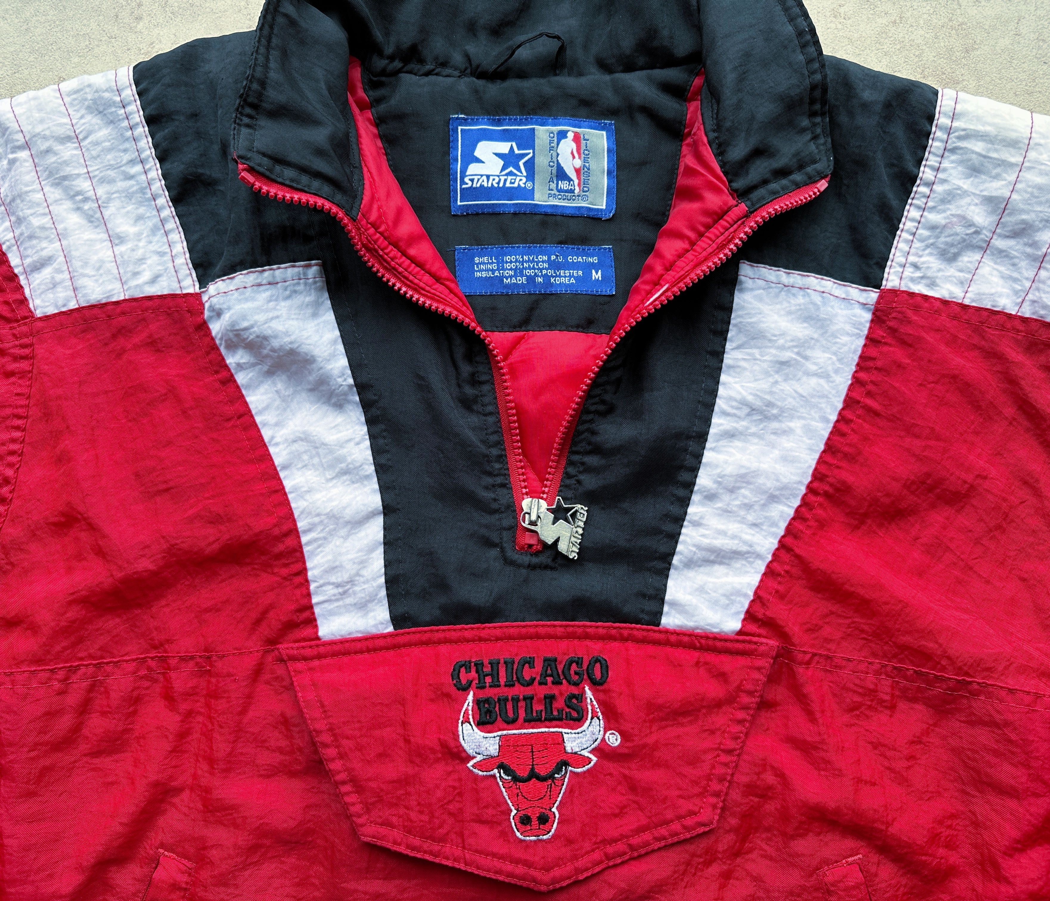 Starter Chicago Bulls 90s STARTER puffer 1/2 jacket yth red NBA vtg Size US XS / EU 42 / 0 - 4 Thumbnail