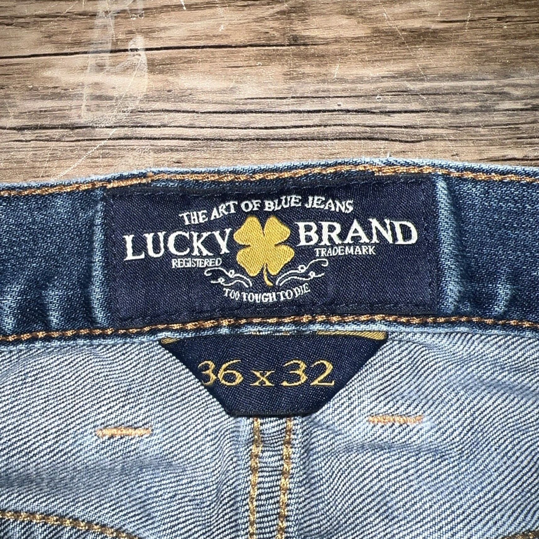 Lucky Brand VINTAGE Lucky Brand 361 Straight Jeans Men Size 36x32 Blue Retro Classic Size US 36 / EU 52 - 5 Thumbnail