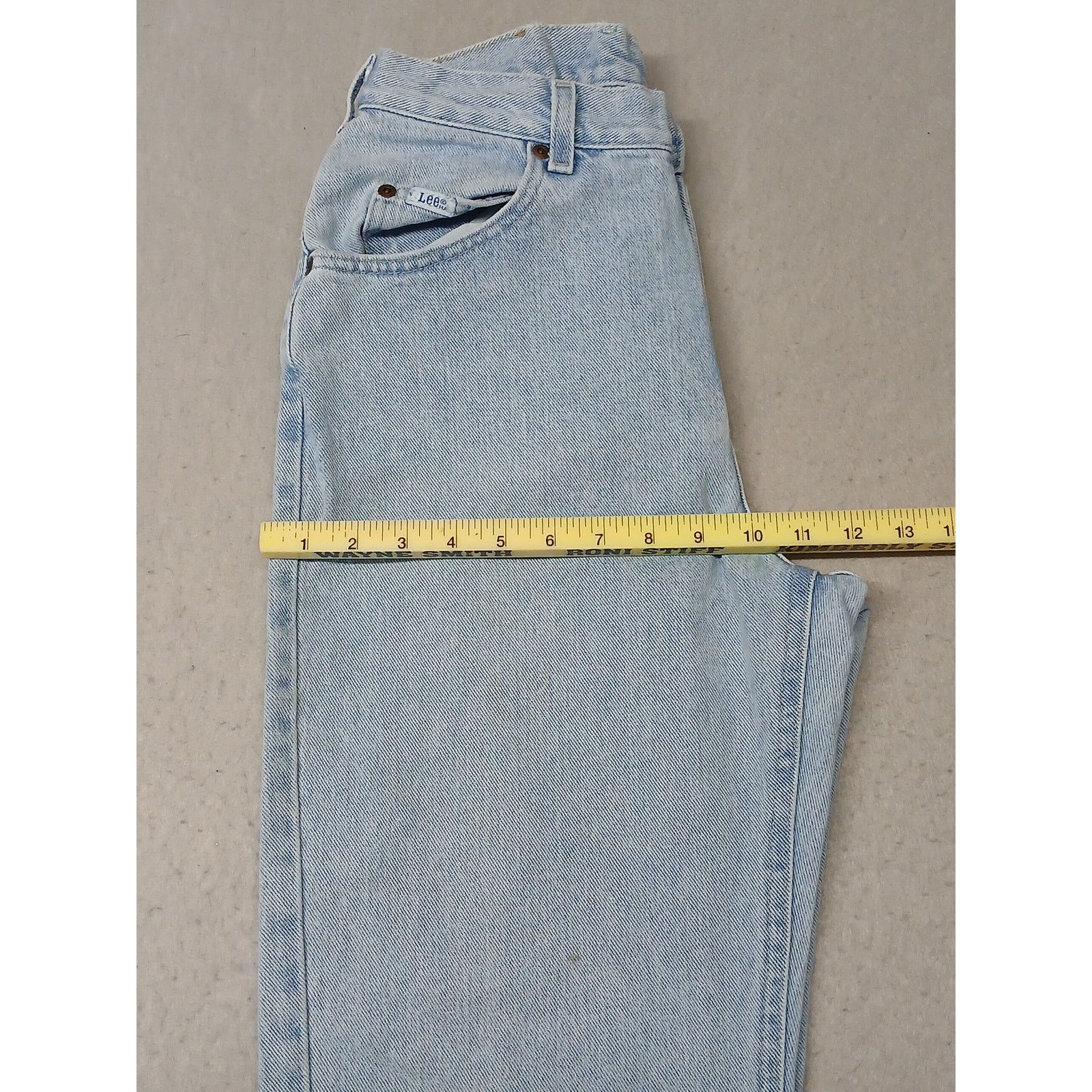 Lee Lee (8L) Vintage Tapered Leg Light Denim Jeans Size 30" / US 8 / IT 44 - 5 Thumbnail