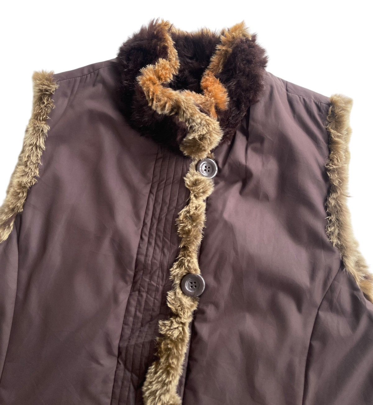 Japanese Brand Rosase Club Rabbit Fur Reversible Vest Jacket Size L / US 10 / IT 46 - 7 Thumbnail