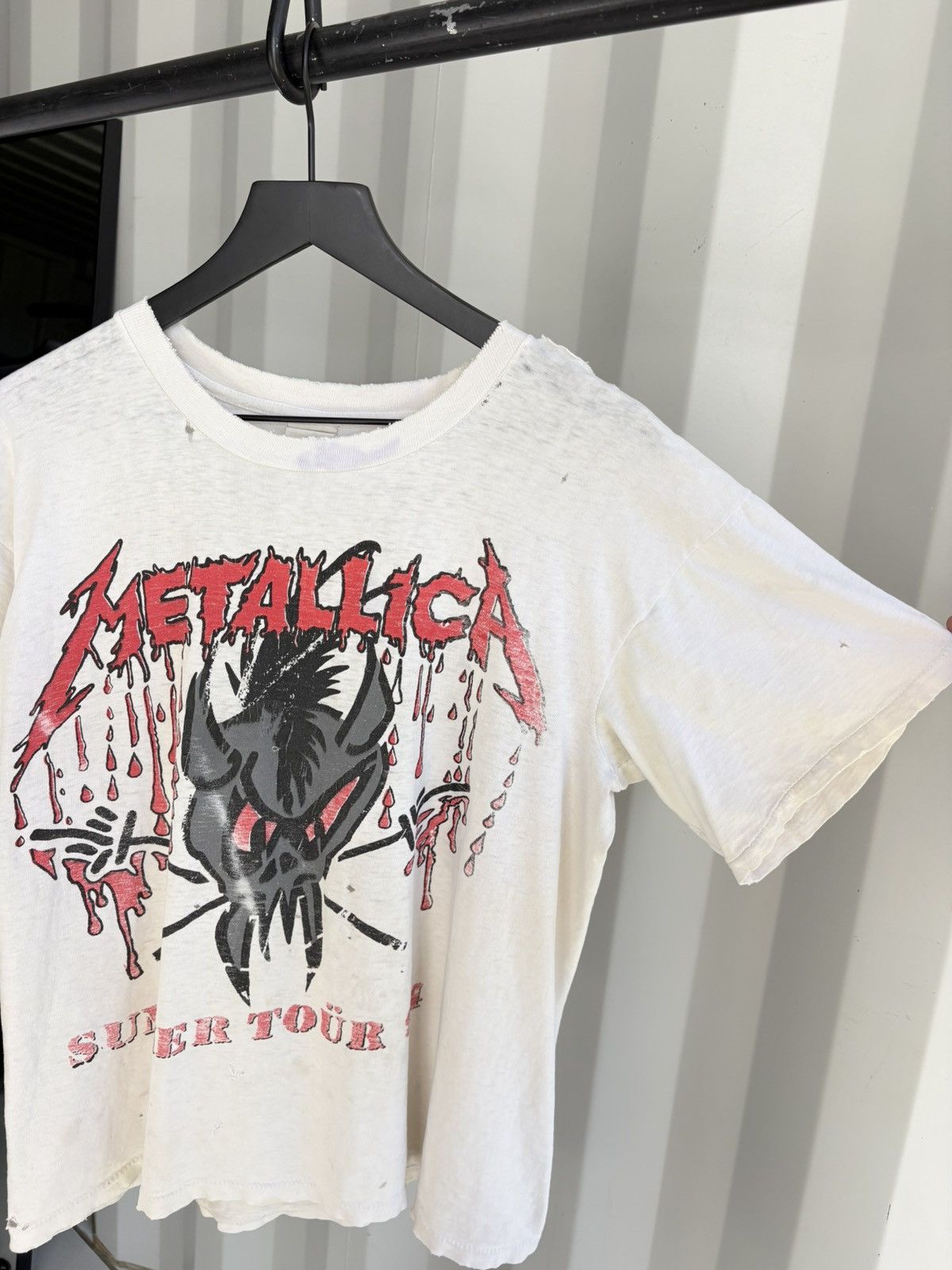 Band Tees Metallica Thrashed Faded Distressed Shirt GRUNGE thin Band Size US L / EU 52-54 / 3 - 2 Thumbnail