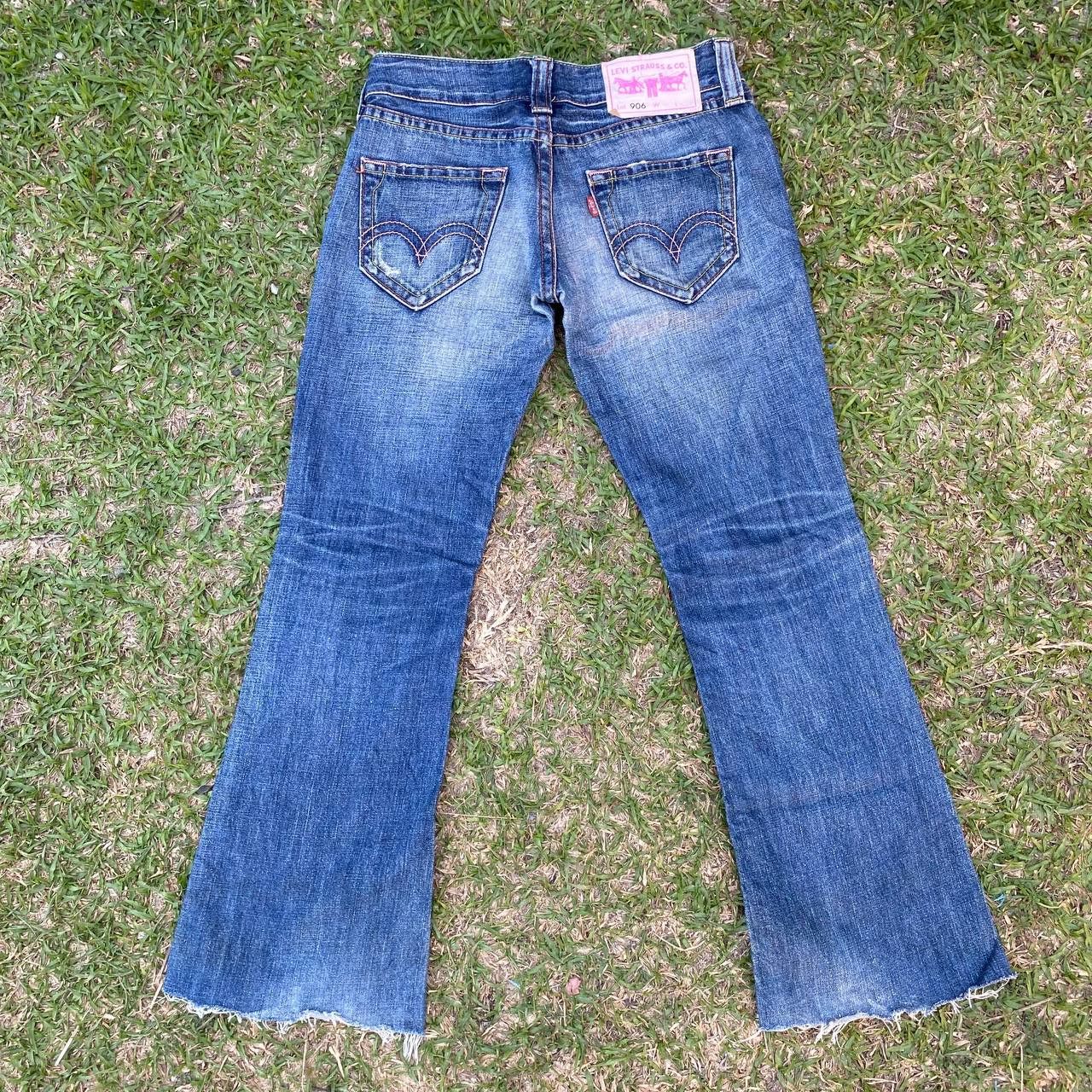 image of If Six Was Nine x Levis Vintage Levi's Distressed Flare Denim Jeans, Women's (Size 30)