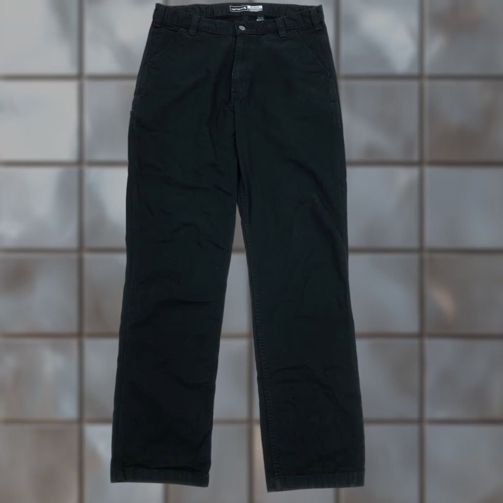 Carhartt Carhartt Men's 34x36 Rugged Flex Relaxed Fit Canvas Work Pants Black BN2291-M Size US 34 / EU 50 - 1 Thumbnail