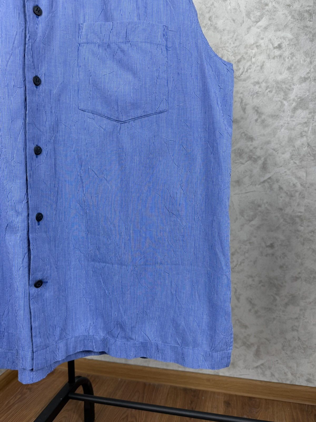 Issey Miyake Vintage Issey Miyake Men Cotton Polyester Striped Shirt Size US XL / EU 56 / 4 - 4 Thumbnail