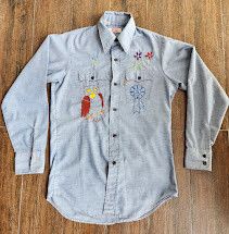 Levi's Vintage Clothing Levis Chambray Orange Tag Size US S / EU 44-46 / 1 - 1 Thumbnail